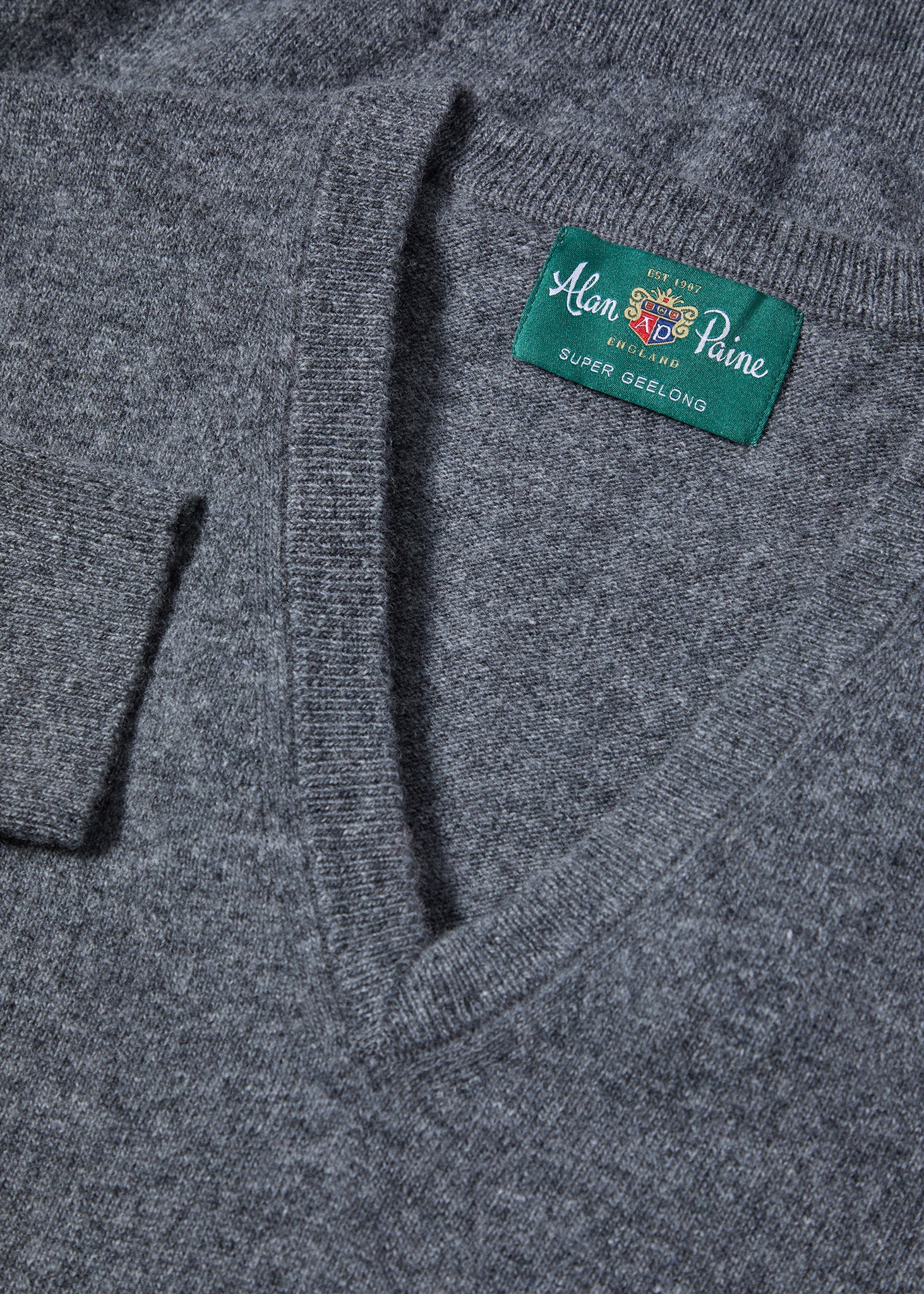 Albury Geelong Wool Jumper in Derby - Regular Fit - Image 2