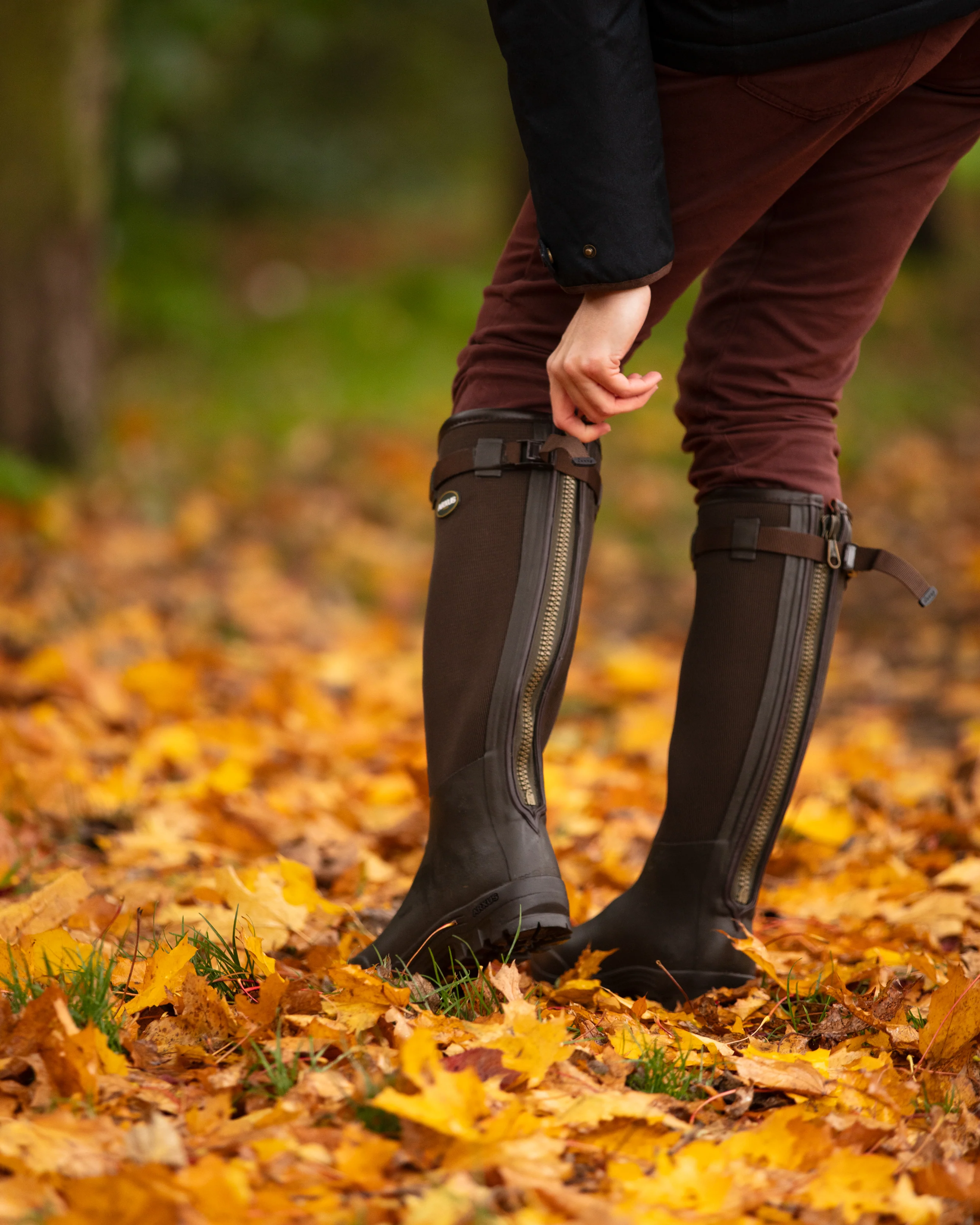 Arxus Primo Country Zip Boot In Olive - Image 4