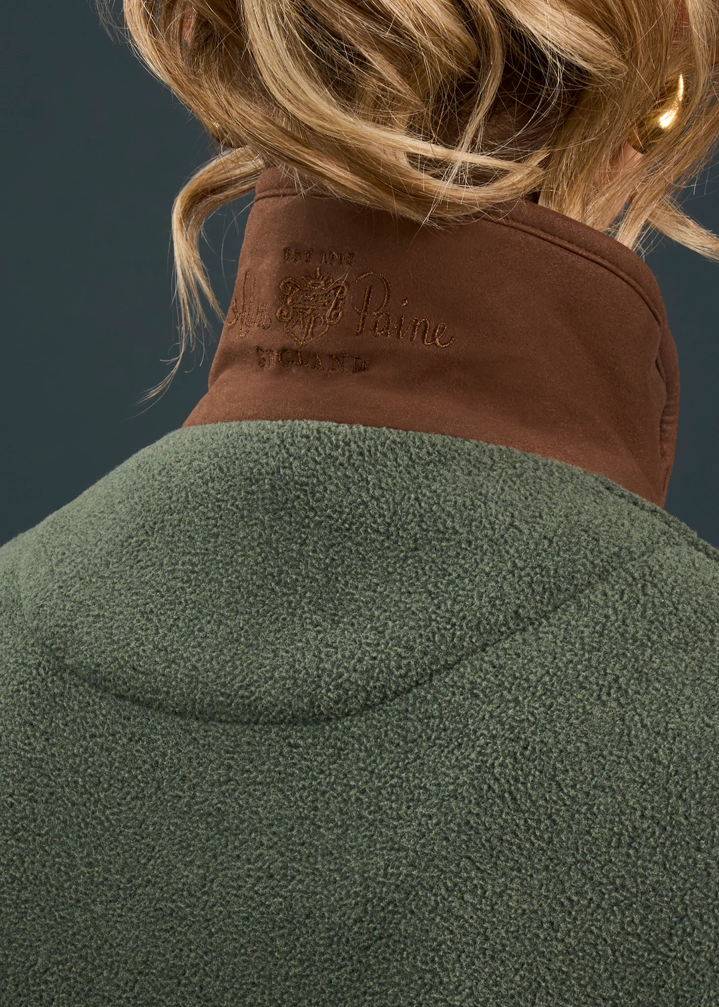 Aylsham Ladies Fleece Gilet In Cedar Green - Regular Fit - Image 4