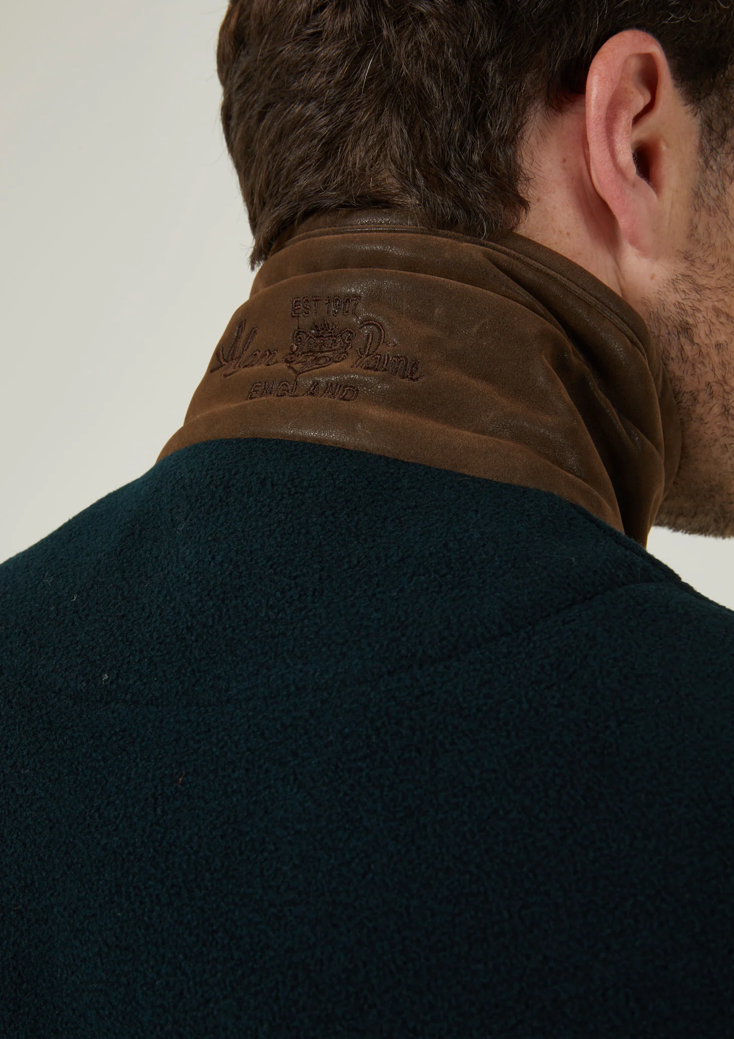 Aylsham Men's Fleece Gilet In Dark Navy - Regular Fit - Image 6
