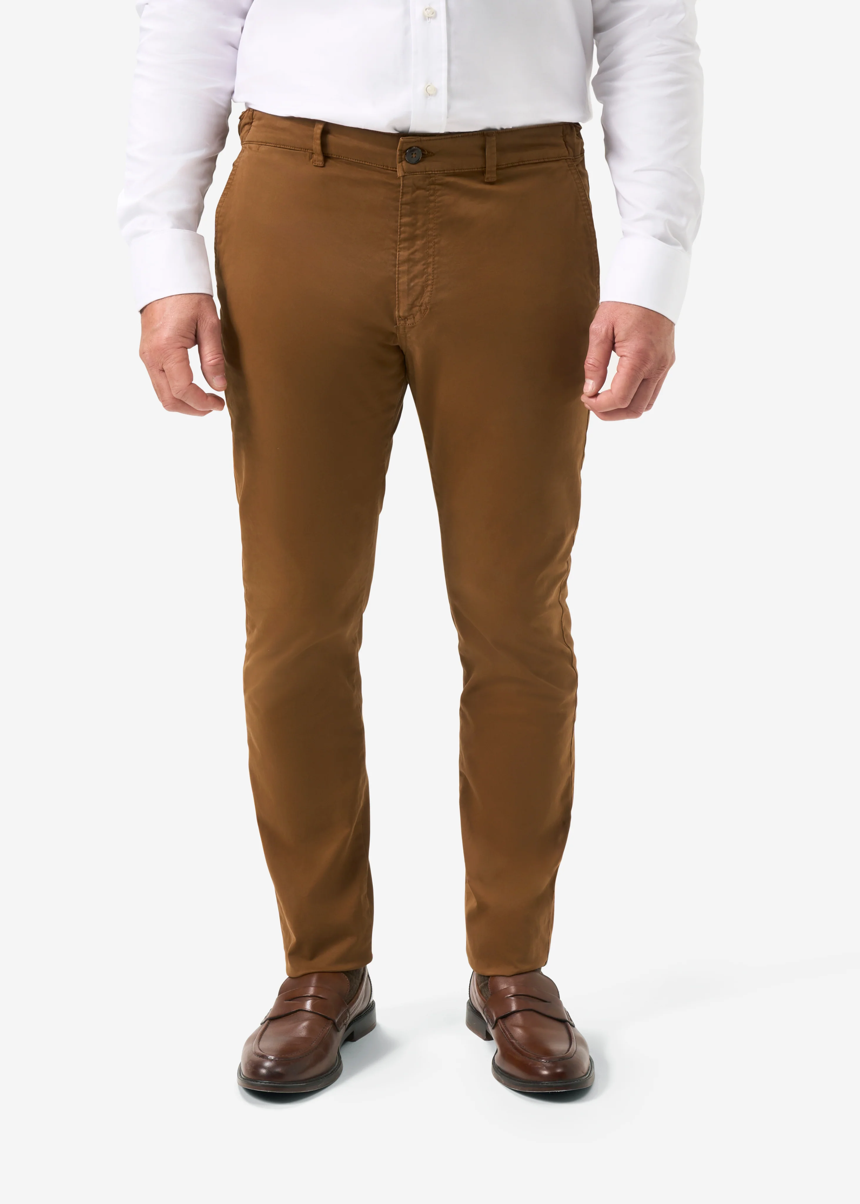 Bamforth Men's Chino Trouser In Tobacco - Regular Fit - Image 6