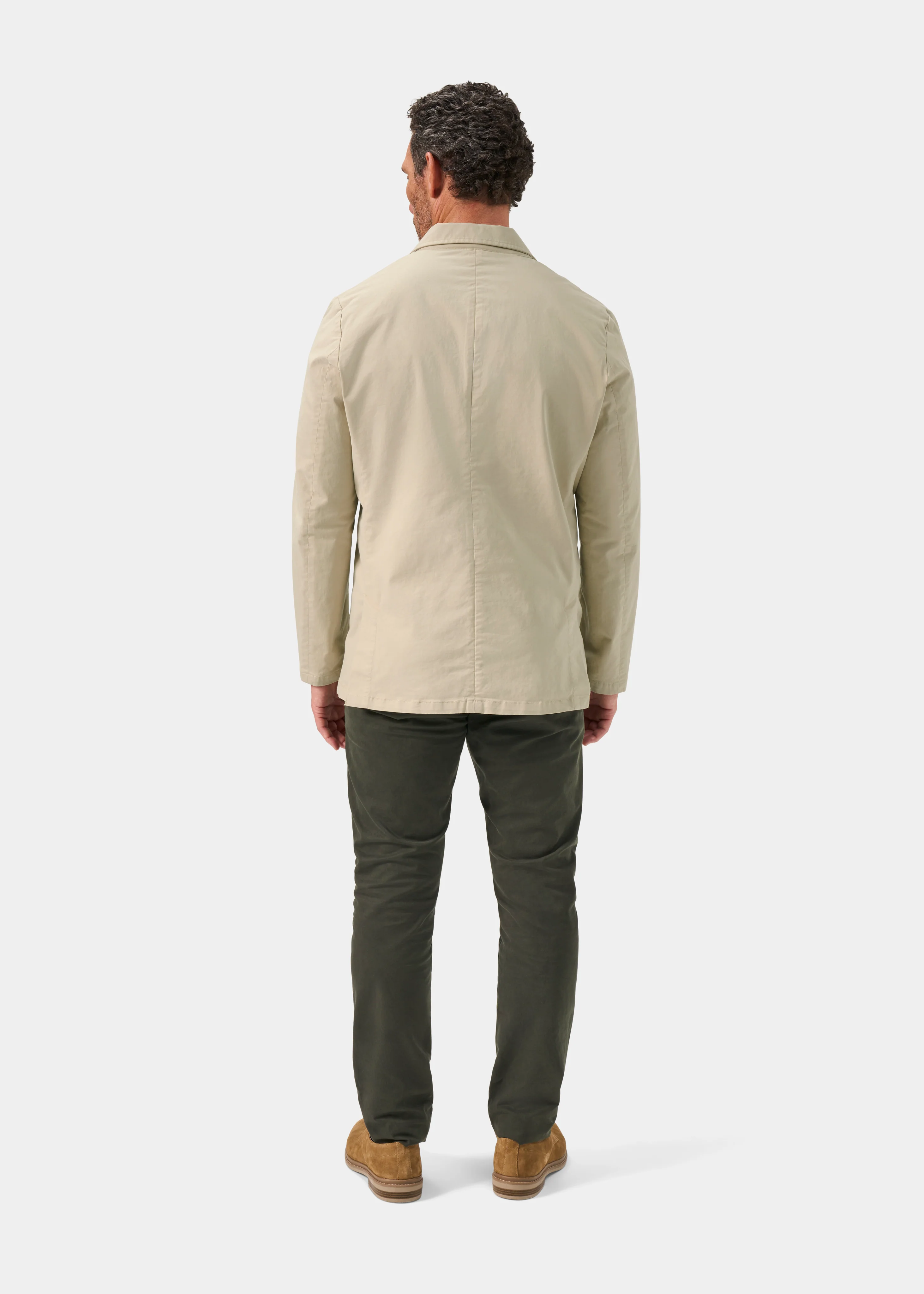 Bridgeford Men's Summer Blazer In Beige - Image 10
