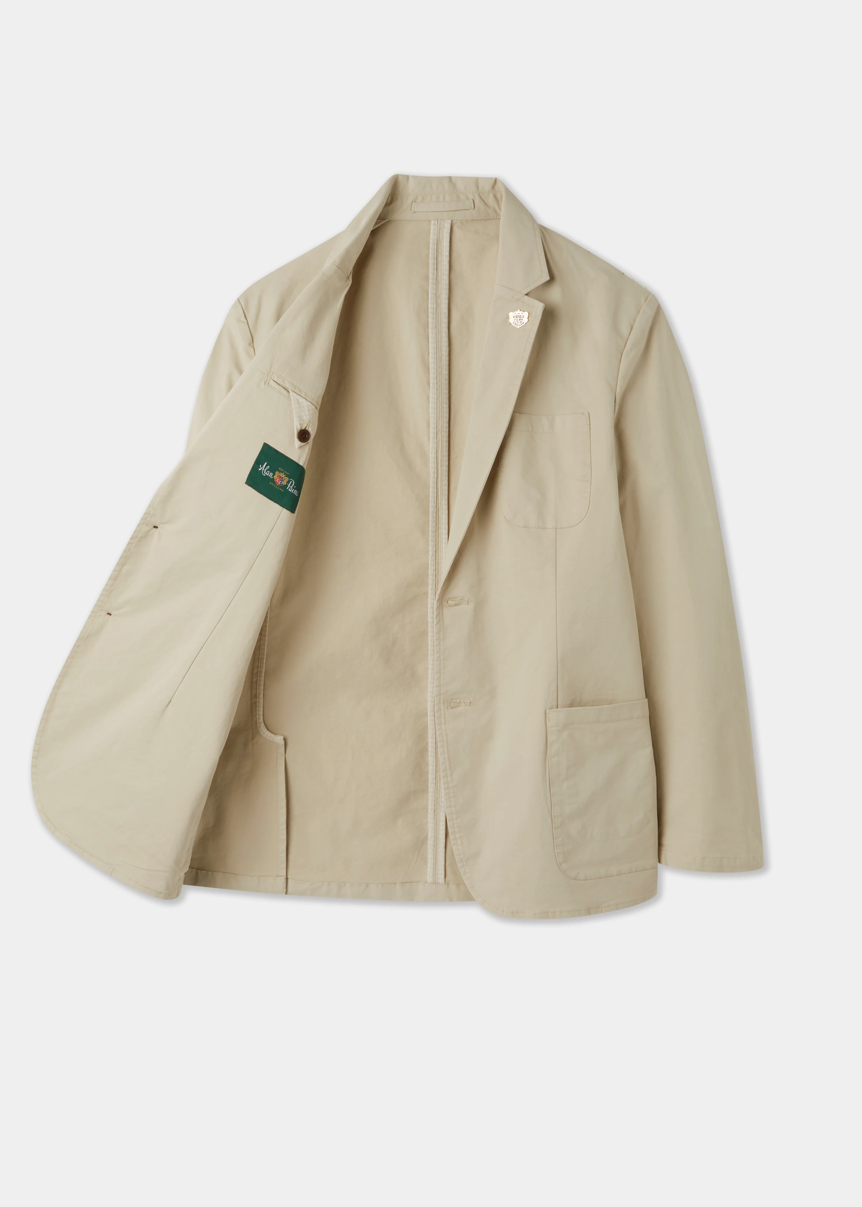 Bridgeford Men's Summer Blazer In Beige - Image 3