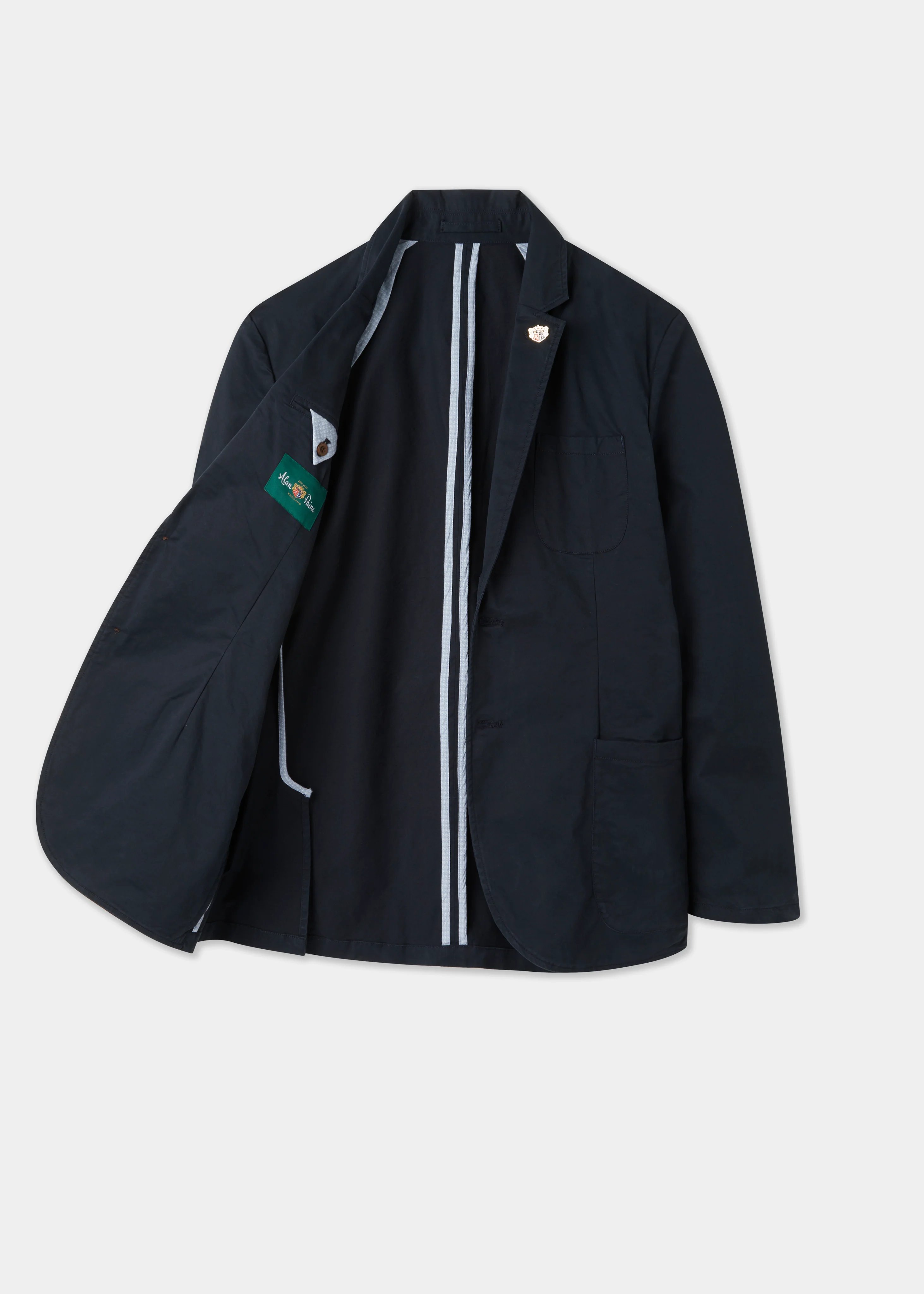 Bridgeford Men's Summer Blazer In Navy - Image 3