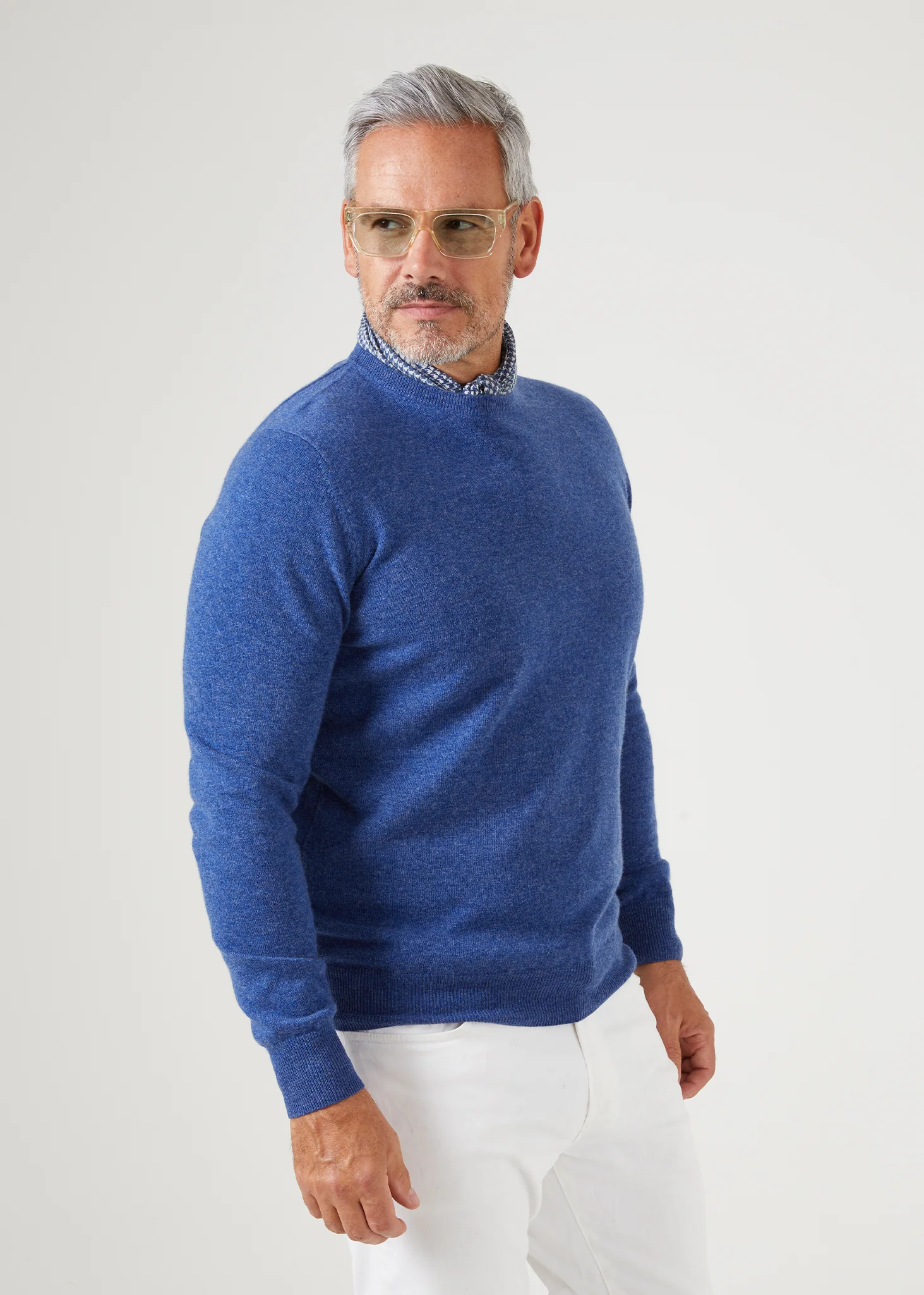 Brisbane Geelong Wool Jumper in Indigo - Regular Fit - Image 4
