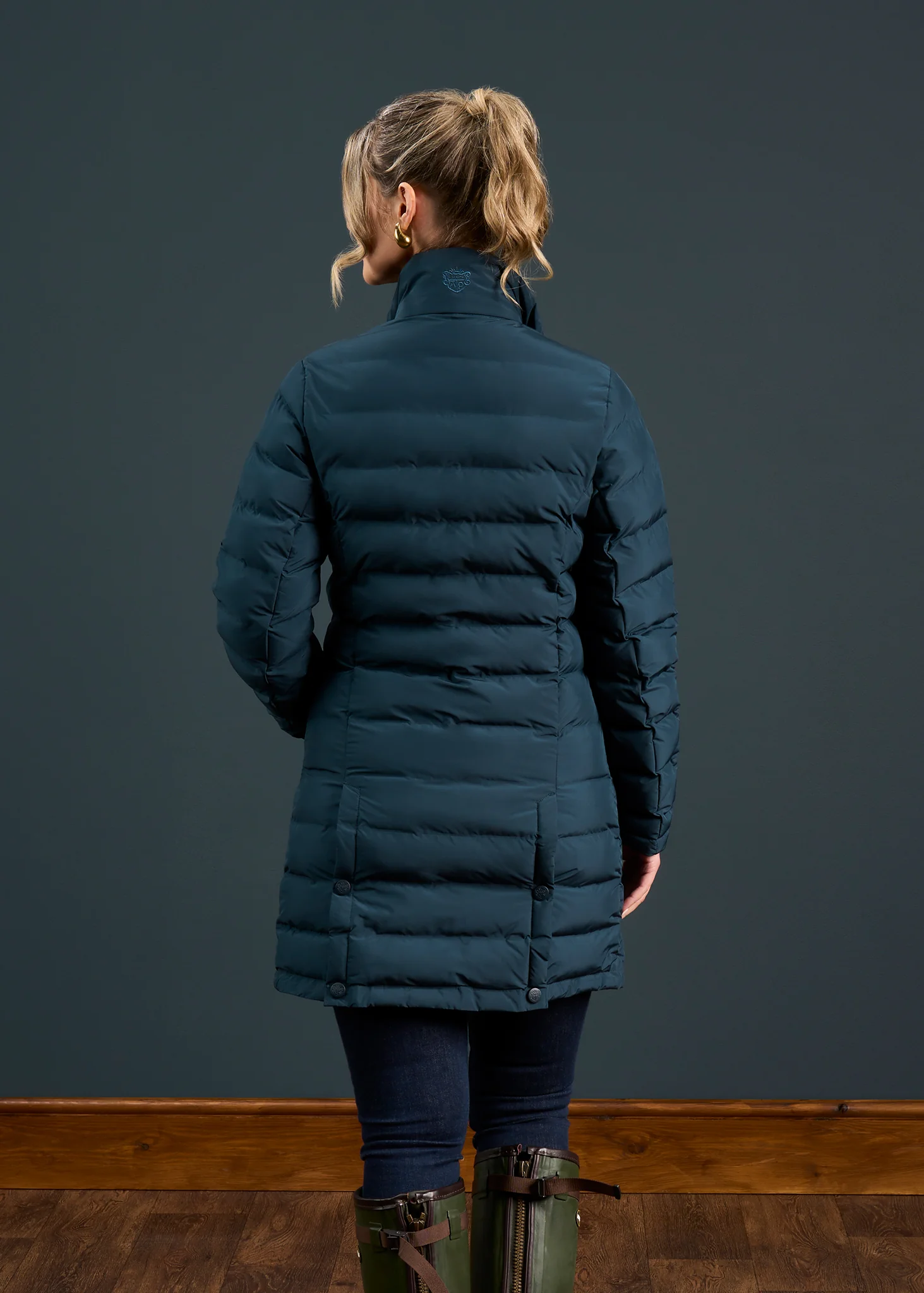 Calsall Ladies Coat in Navy - Regular Fit - Image 4