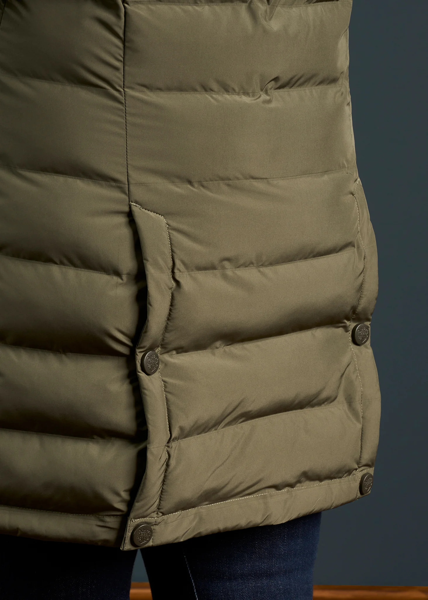 Calsall Ladies Coat in Olive - Regular Fit - Image 6