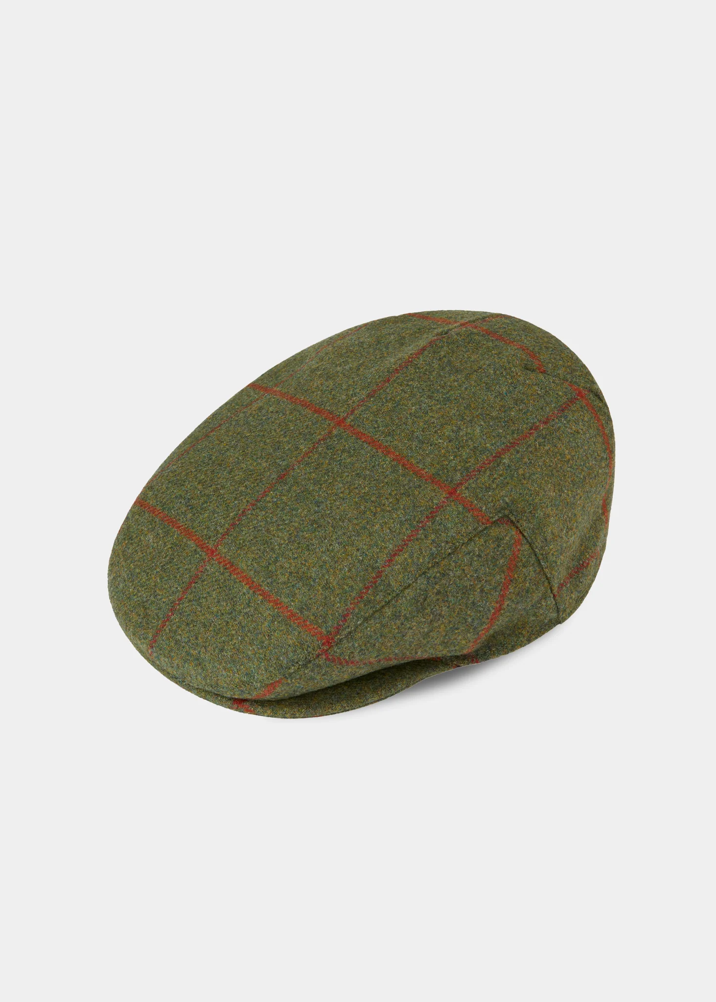 Combrook Men's Tweed Waterproof Flat Cap in Reed  -  Regular Fit