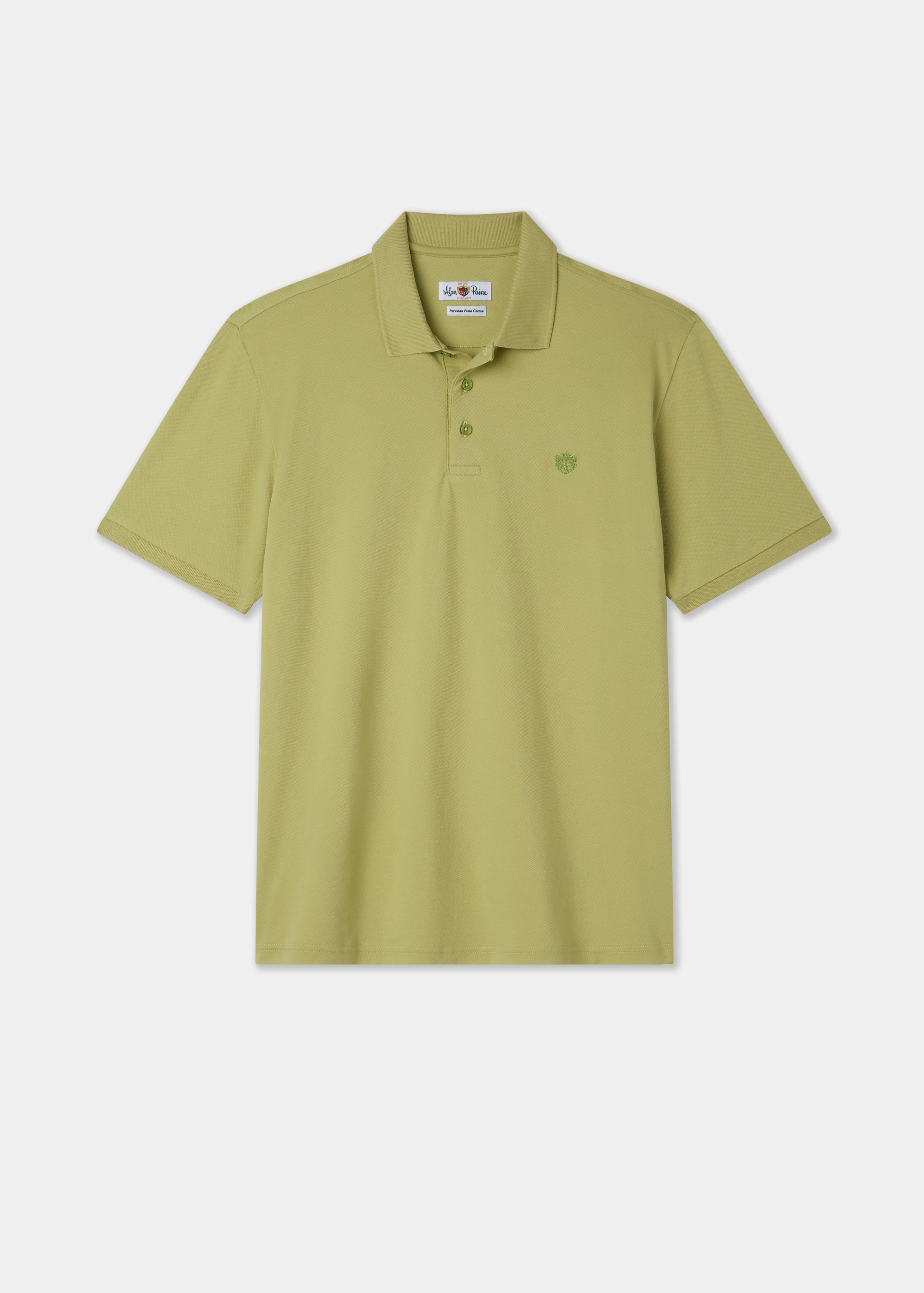 Fritton Pique Polo Shirt In Pistachio