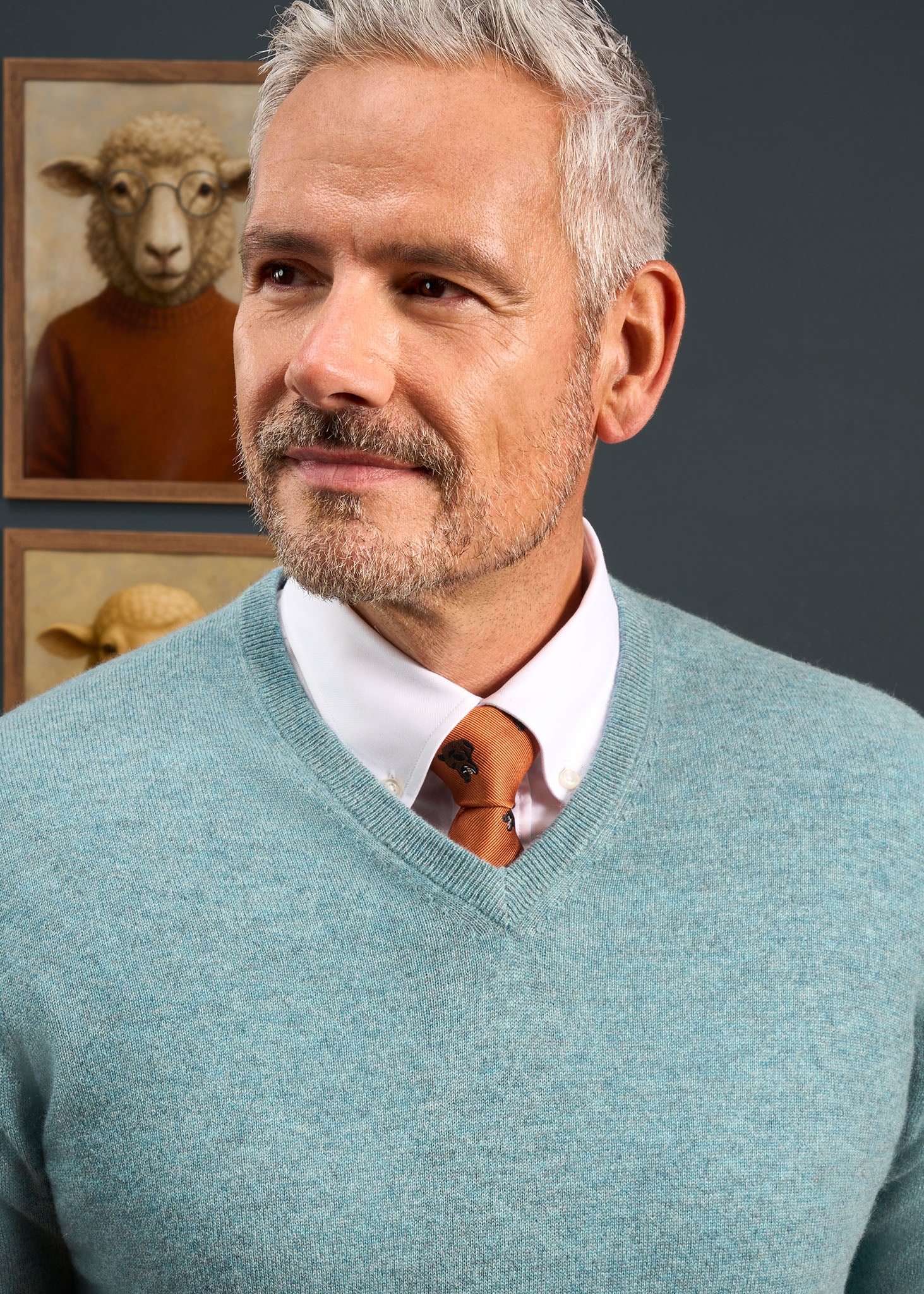 Haddington Cashmere Jumper in Caspian - Regular Fit - Image 4