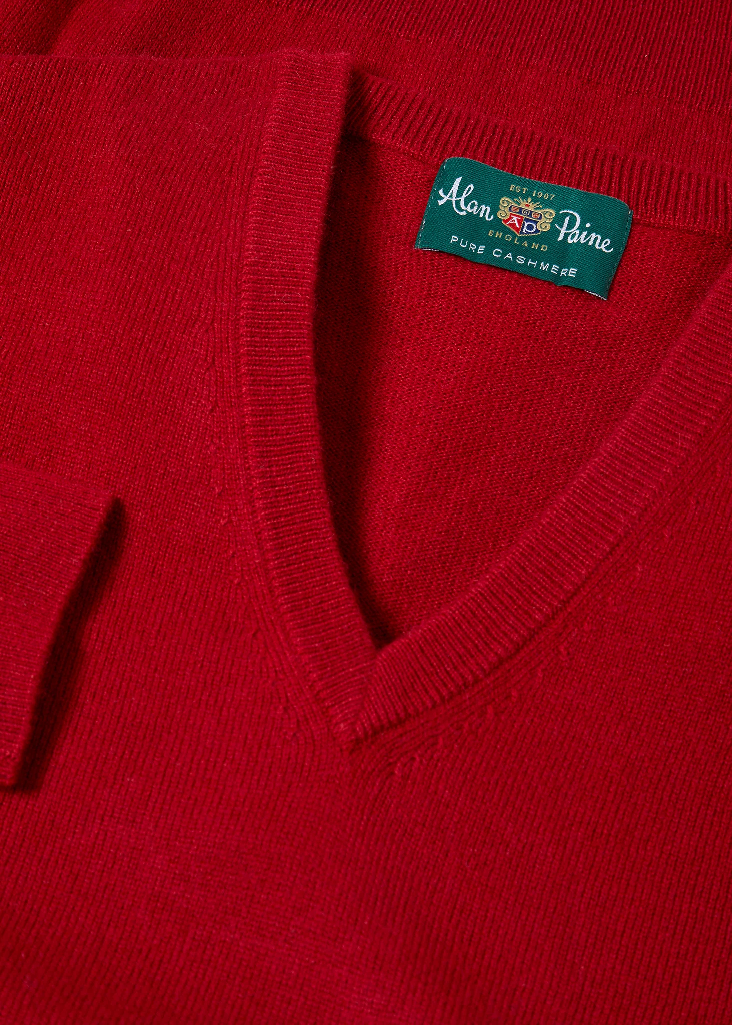 Haddington Cashmere Jumper in Ruby - Regular Fit - Image 4