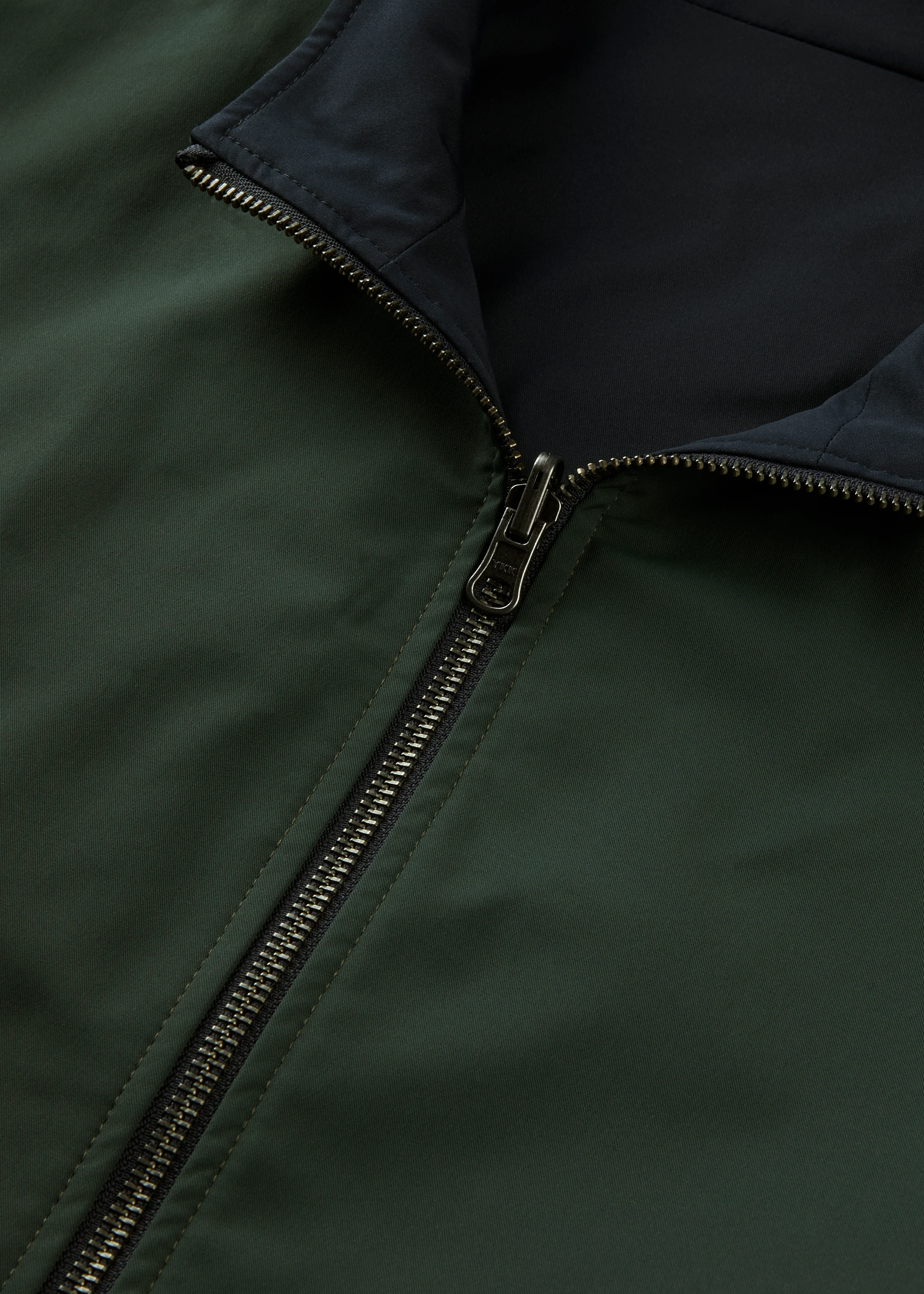 Lakeward Men's Reversible Bomber Jacket In Green and Navy - Image 12