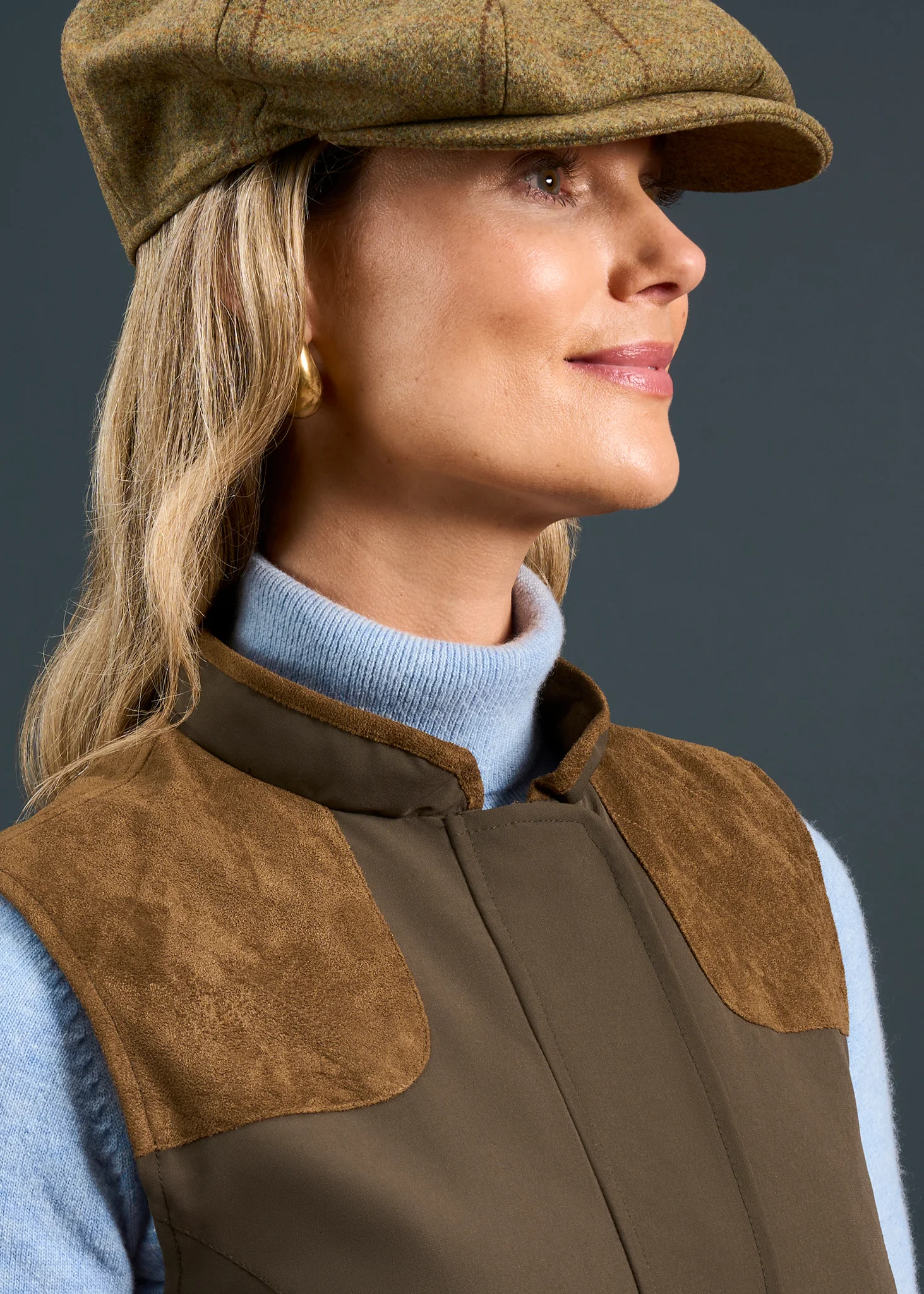 Lockwood Ladies Shooting Waistcoat In Olive - Image 5