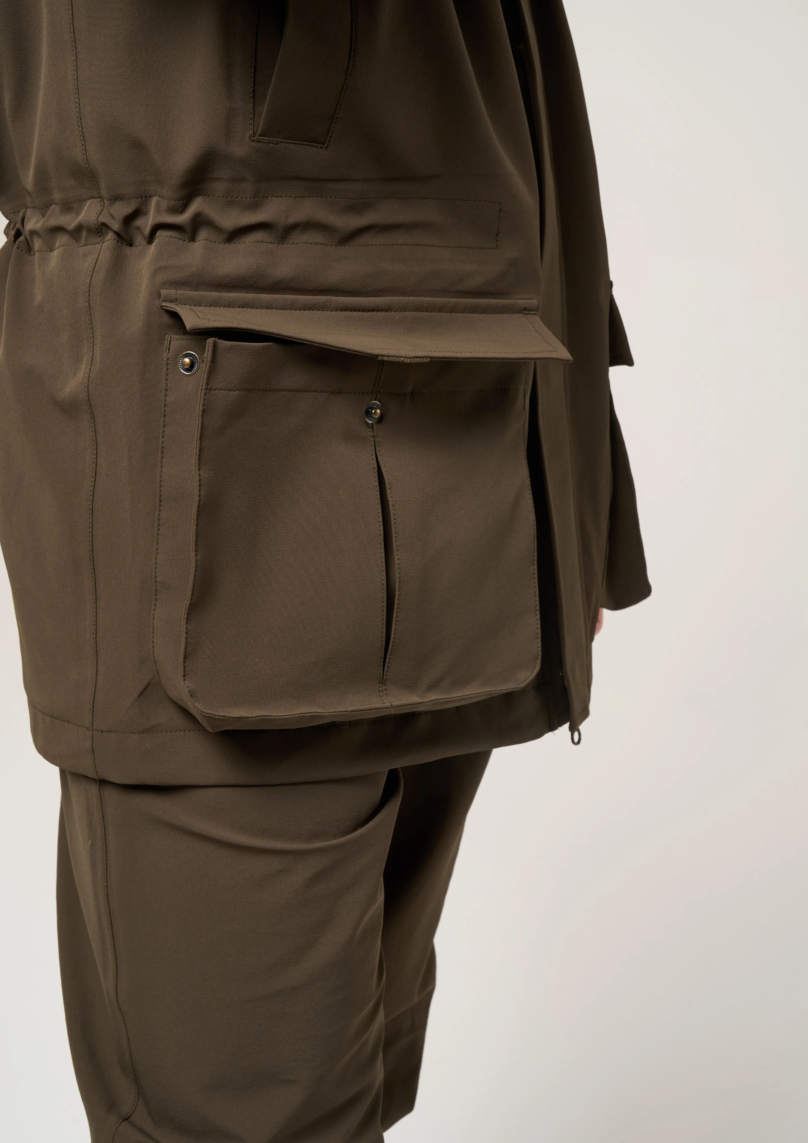Lockwood Men's Shooting Coat In Olive - Shooting Fit - Image 6