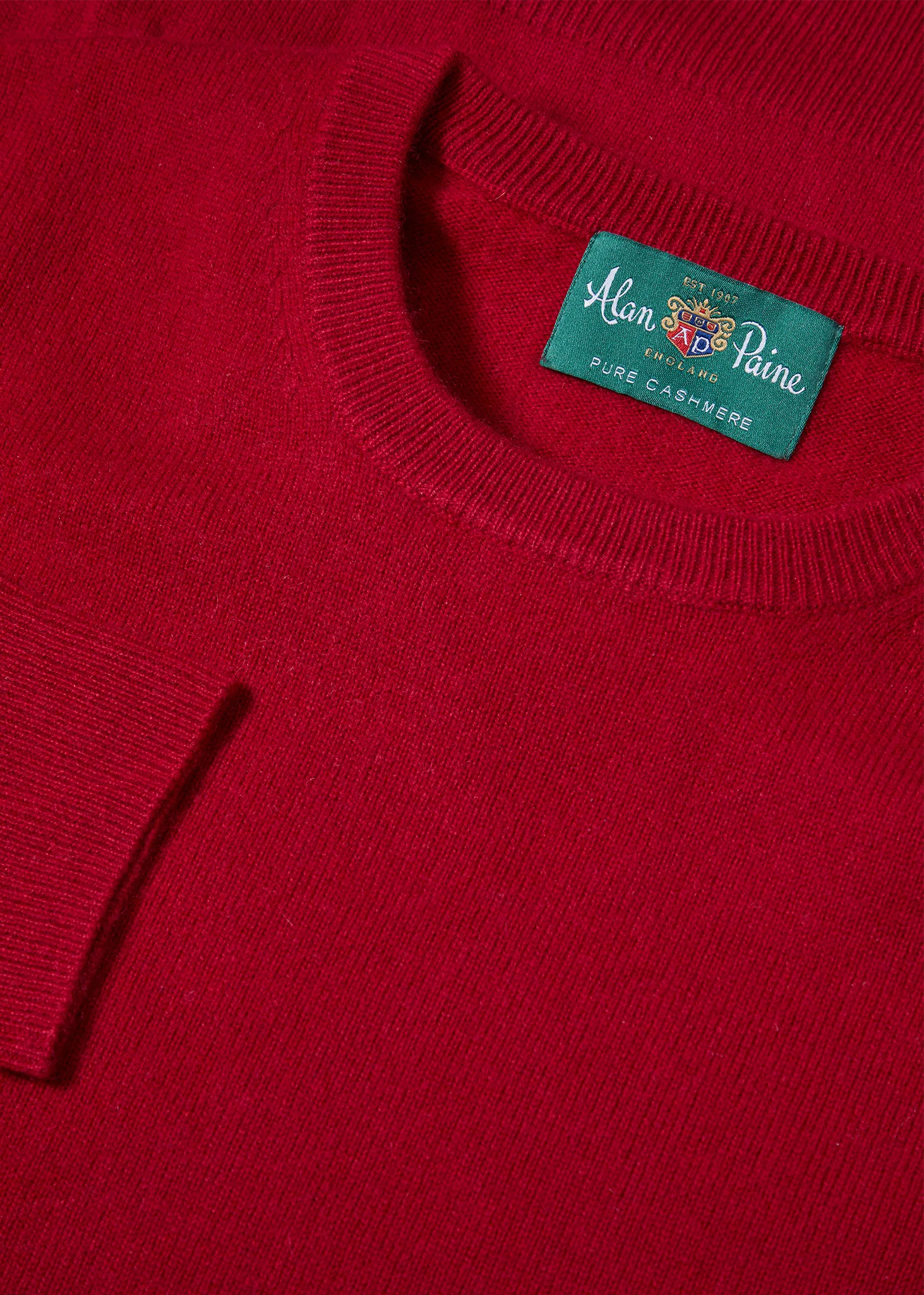 Melfort Cashmere Jumper in Ruby - Regular Fit - Image 3