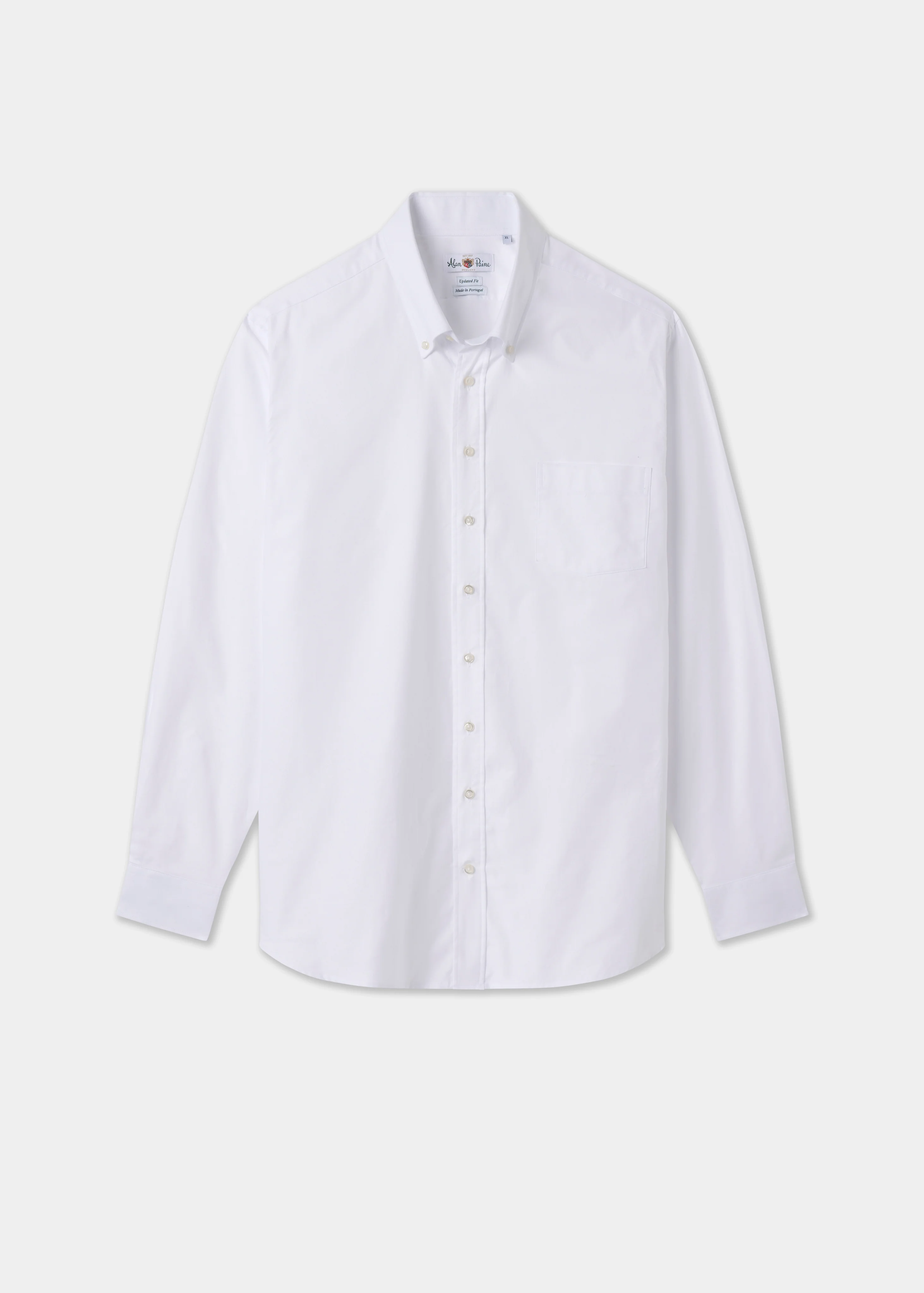 Men's Cotton Button Down White Shirt - Regular Fit