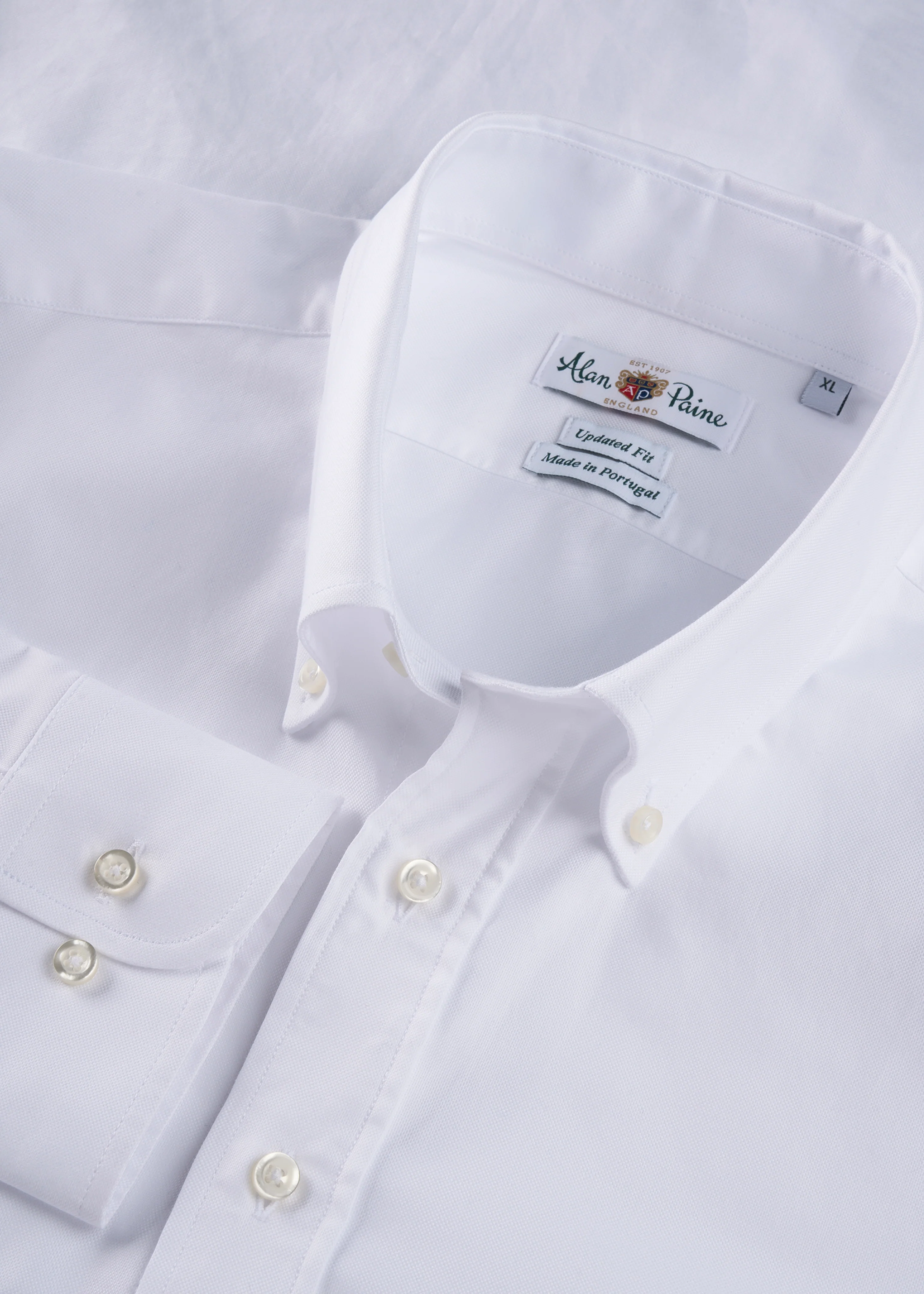 Men's Cotton Button Down White Shirt - Regular Fit - Image 2