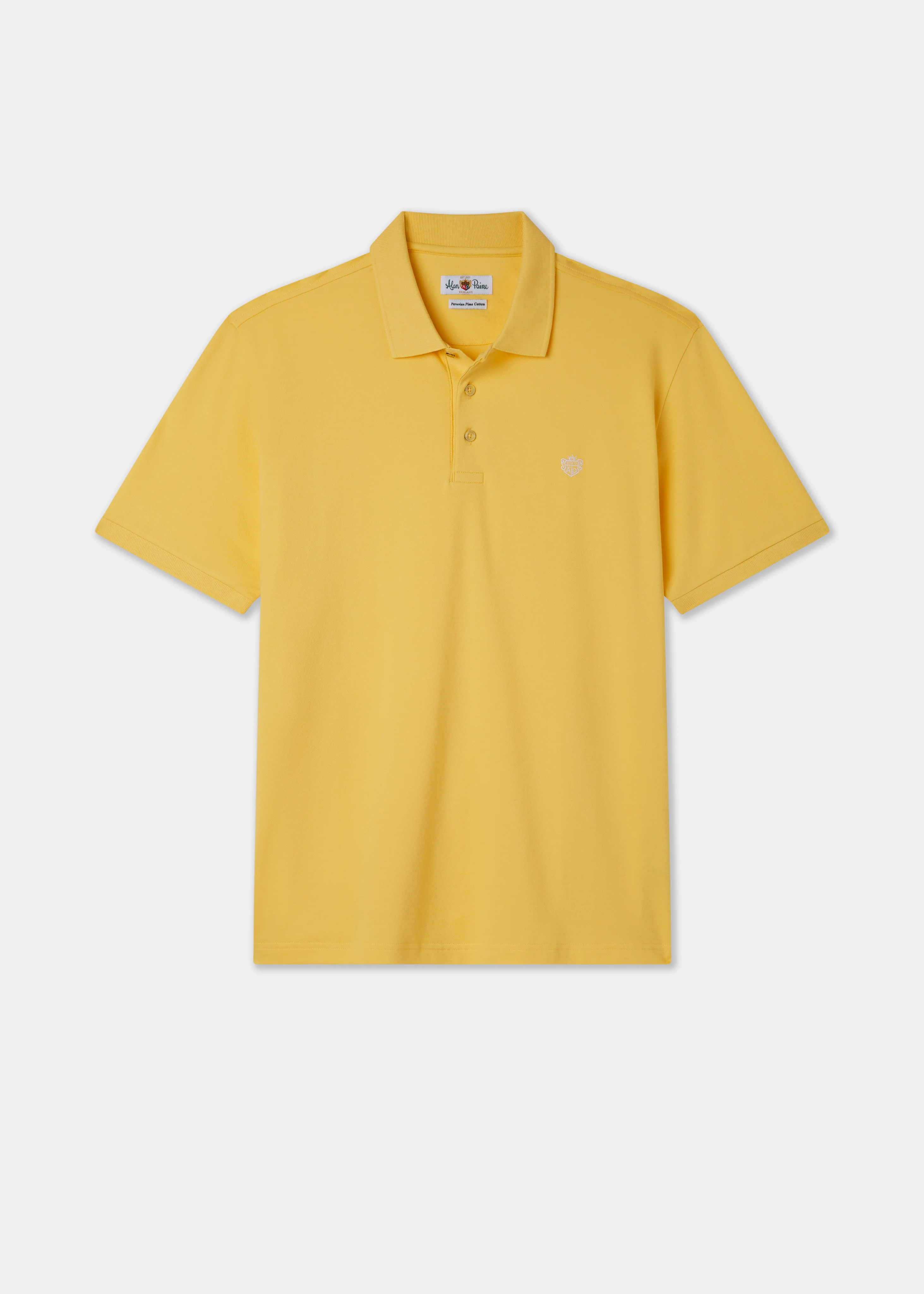 Fritton Pique Polo Shirt In Lemon