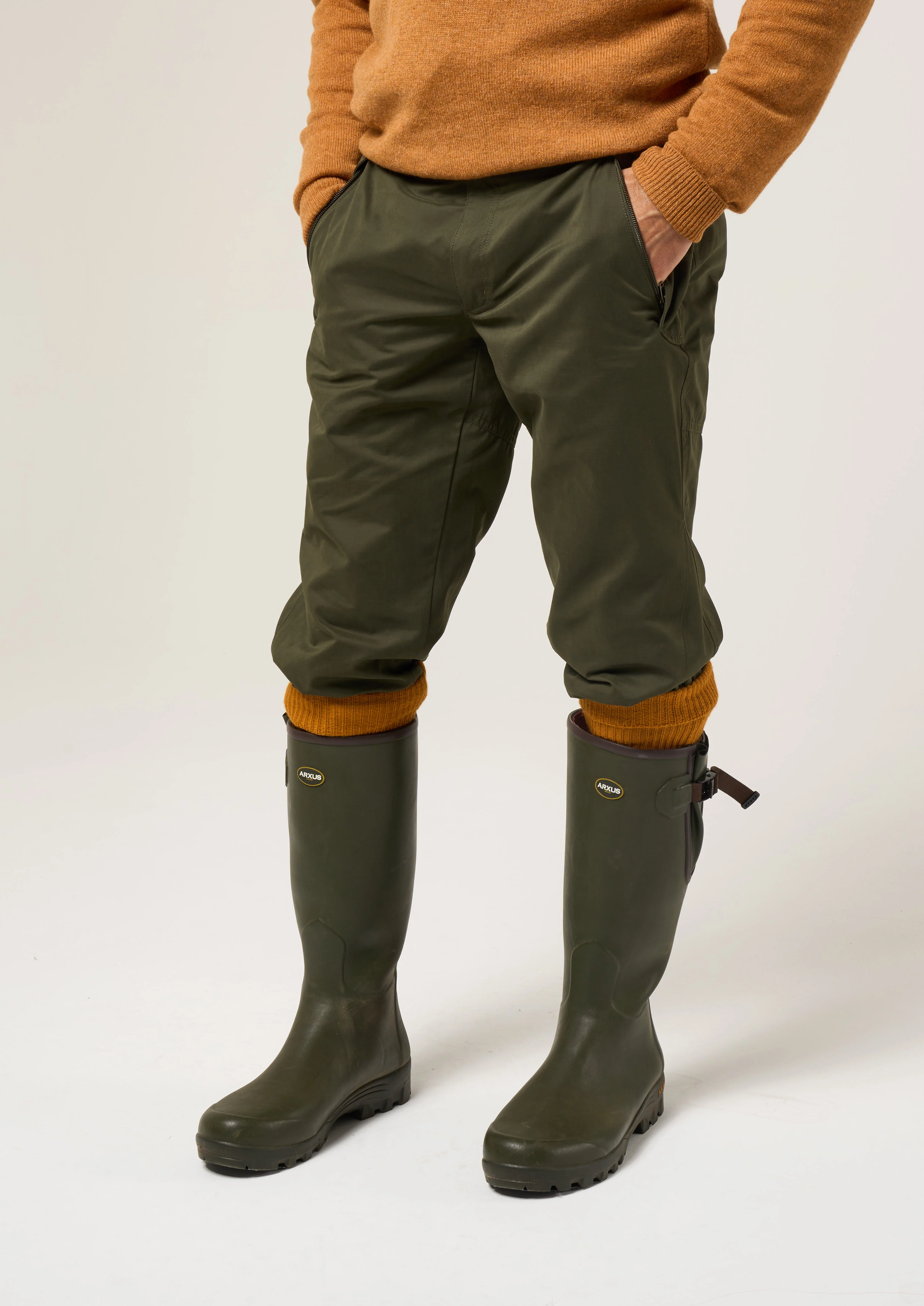 Milwood Men's Waterproof Shooting Breeks In Olive - Image 4