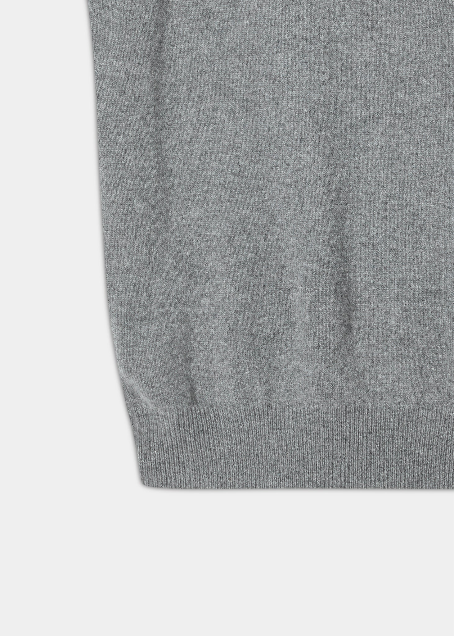 Norfolk Men's Lambswool Slipover in Grey Mix - Classic Fit - Image 3