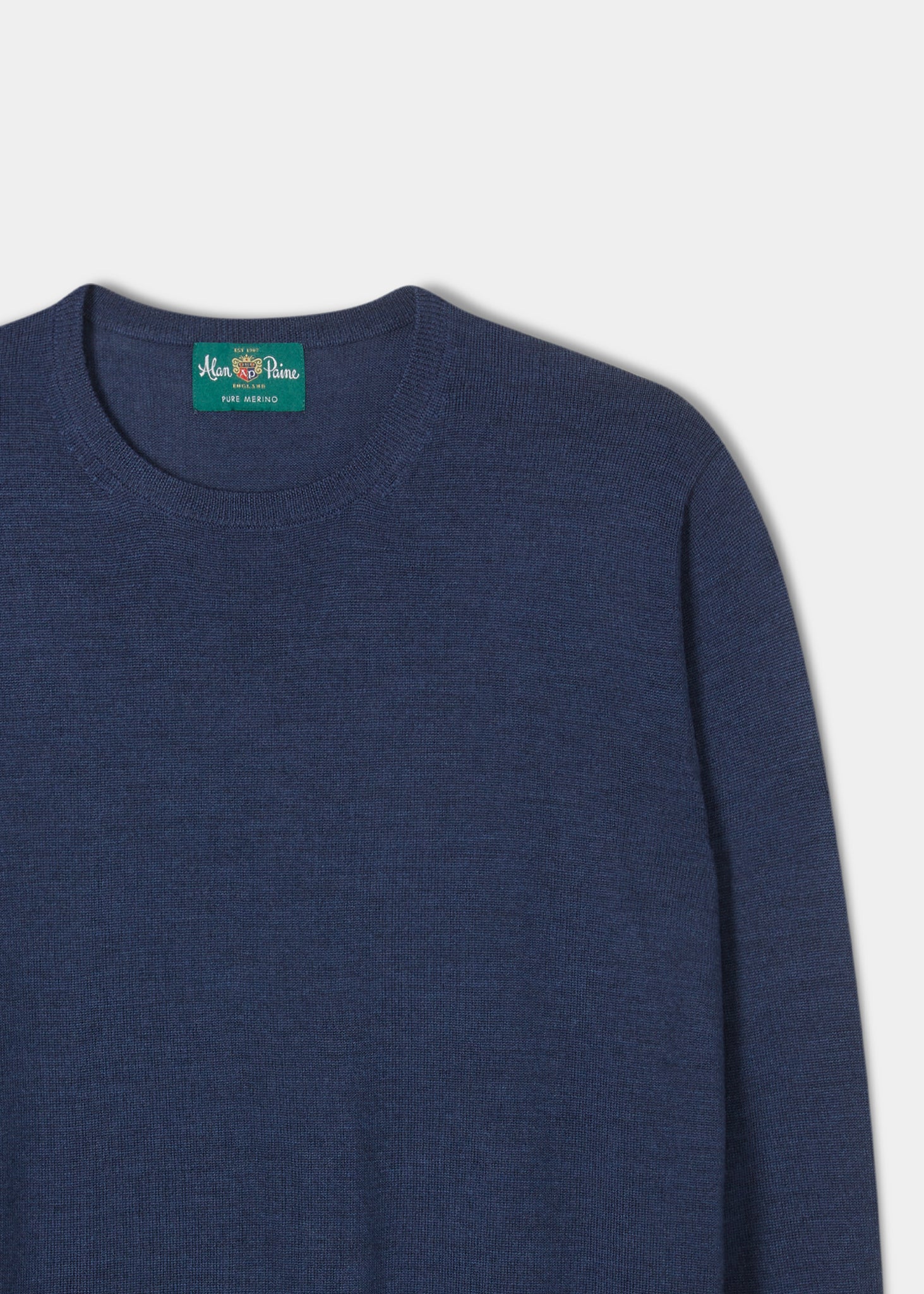 Radstone Men's Merino Wool Jumper in Indigo - Regular Fit - Image 7