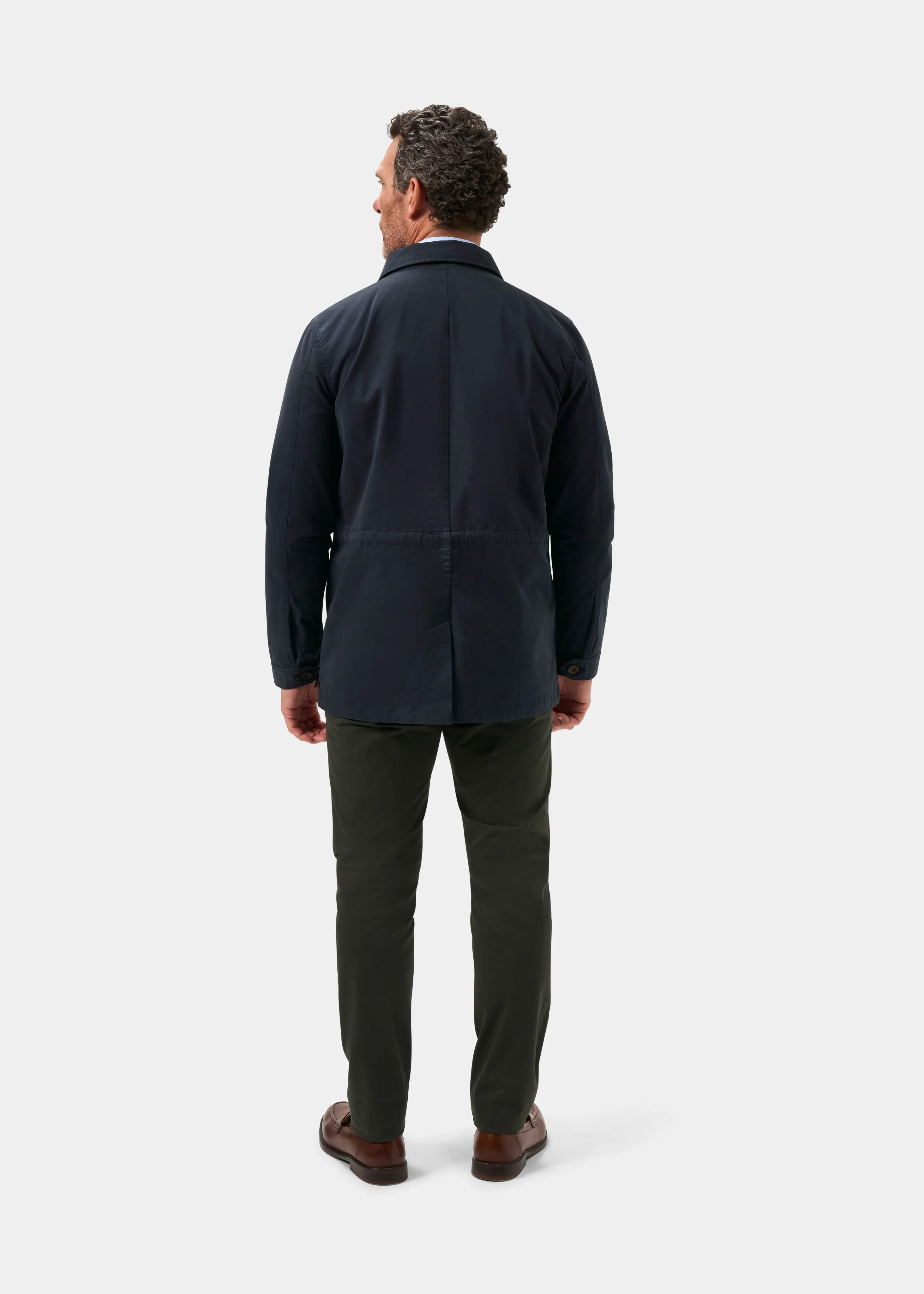 Rockmere Men's Safari Jacket In Navy - Image 10
