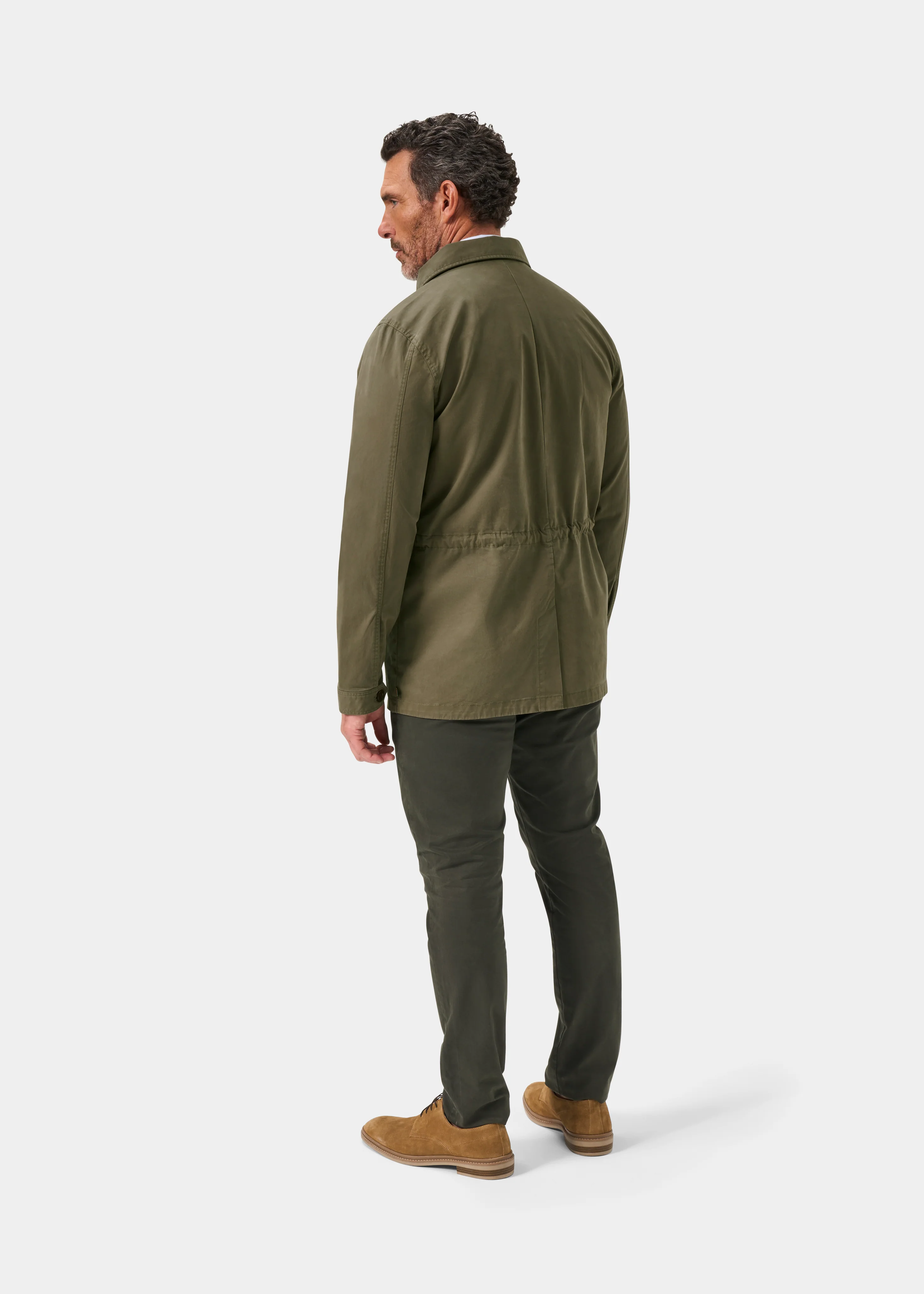 Rockmere Men's Safari Jacket In Olive - Image 10