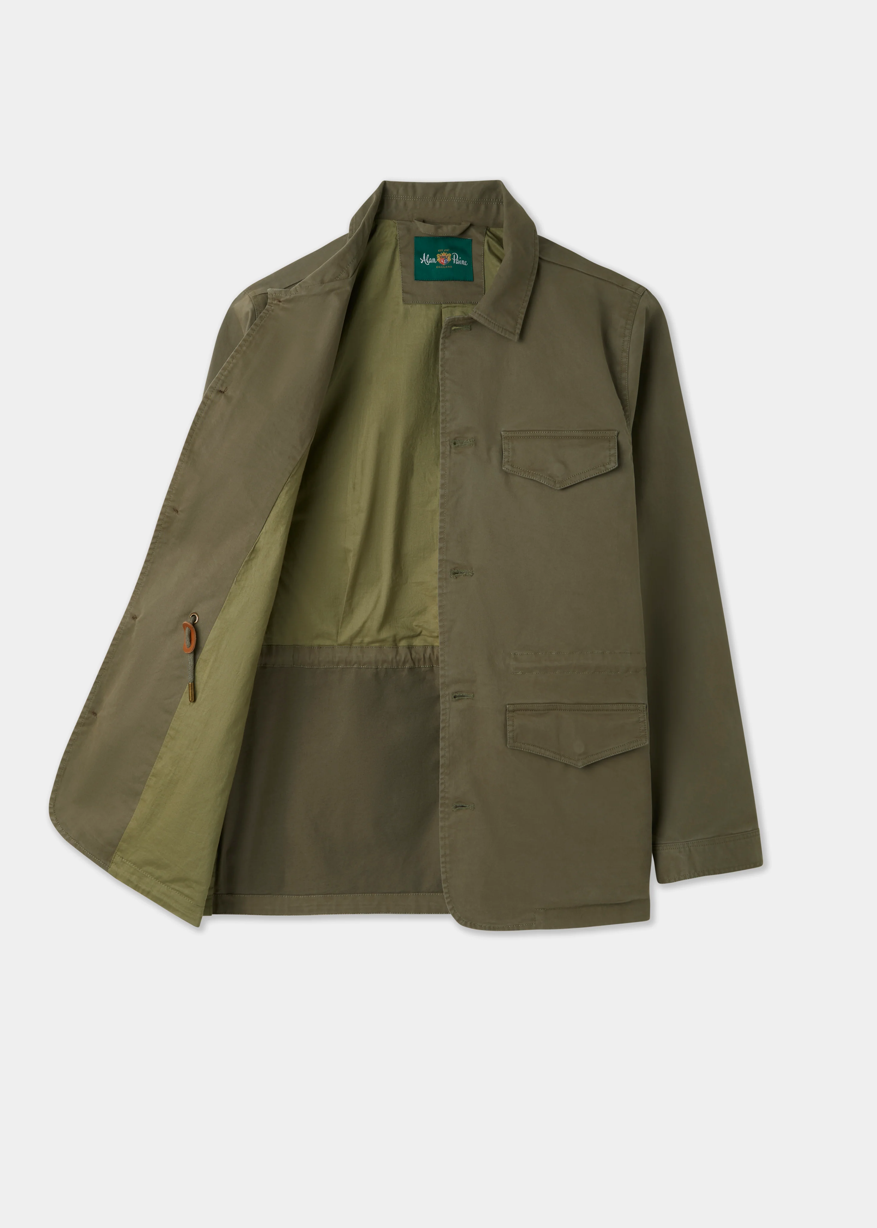 Rockmere Men's Safari Jacket In Olive - Image 3
