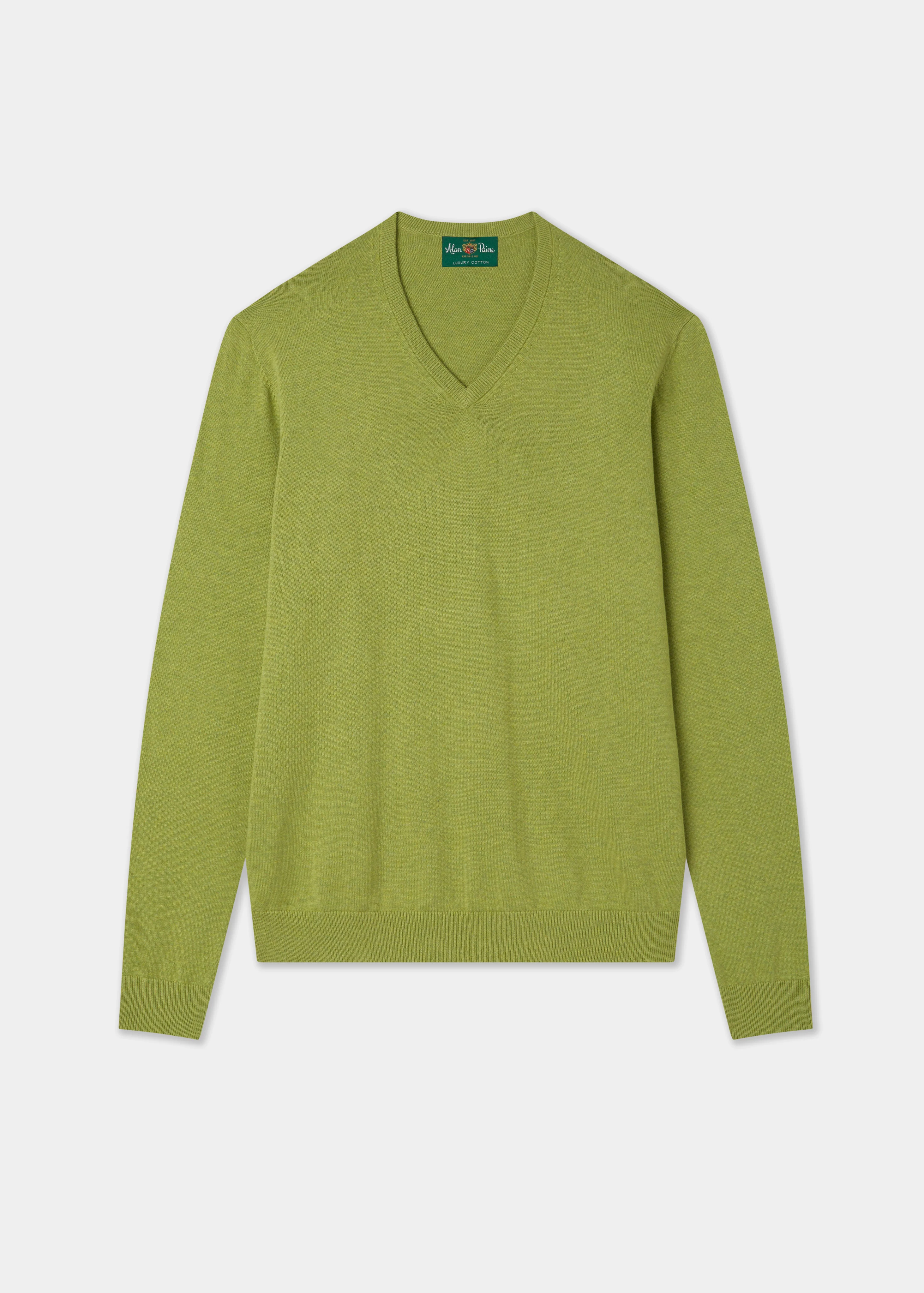Rothwell Cotton Cashmere Jumper In Lichen