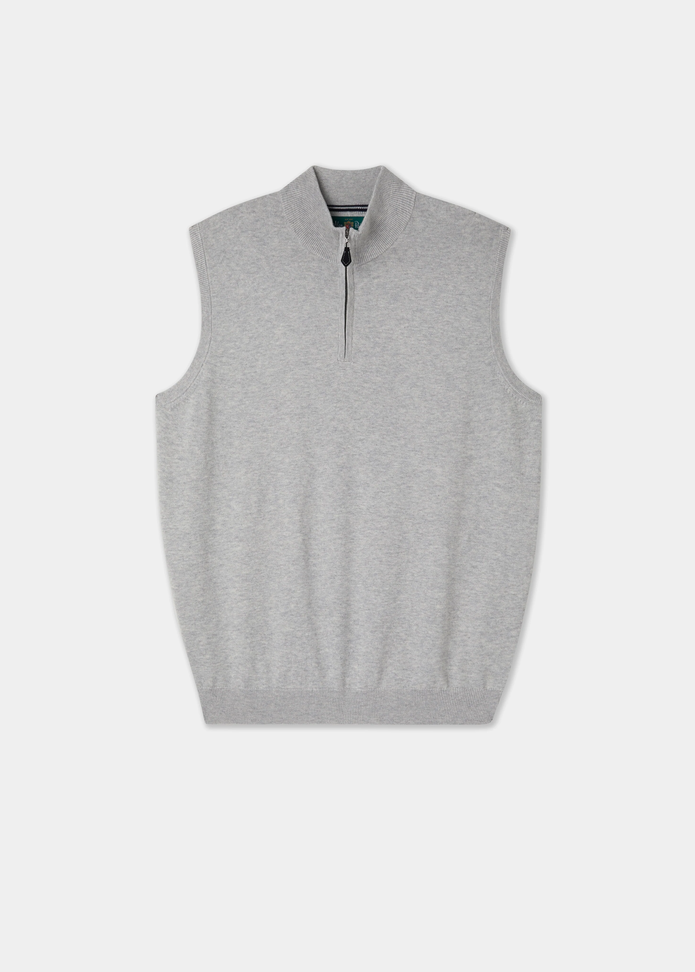 Rowley Men's Cotton Cashmere 1/4 Zip Gilet In Dove
