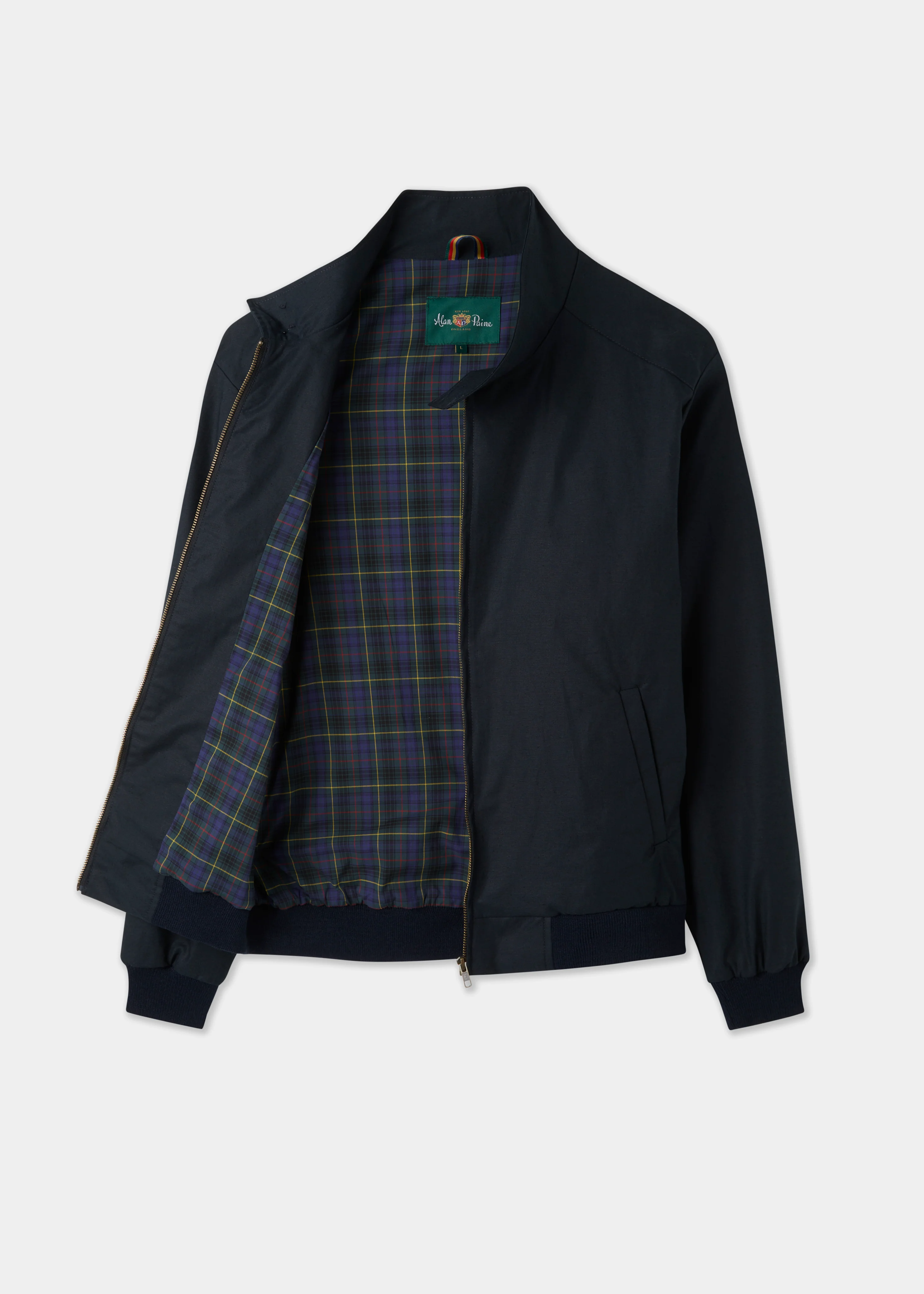 Rustford Men's Bomber Jacket In Navy - Image 3