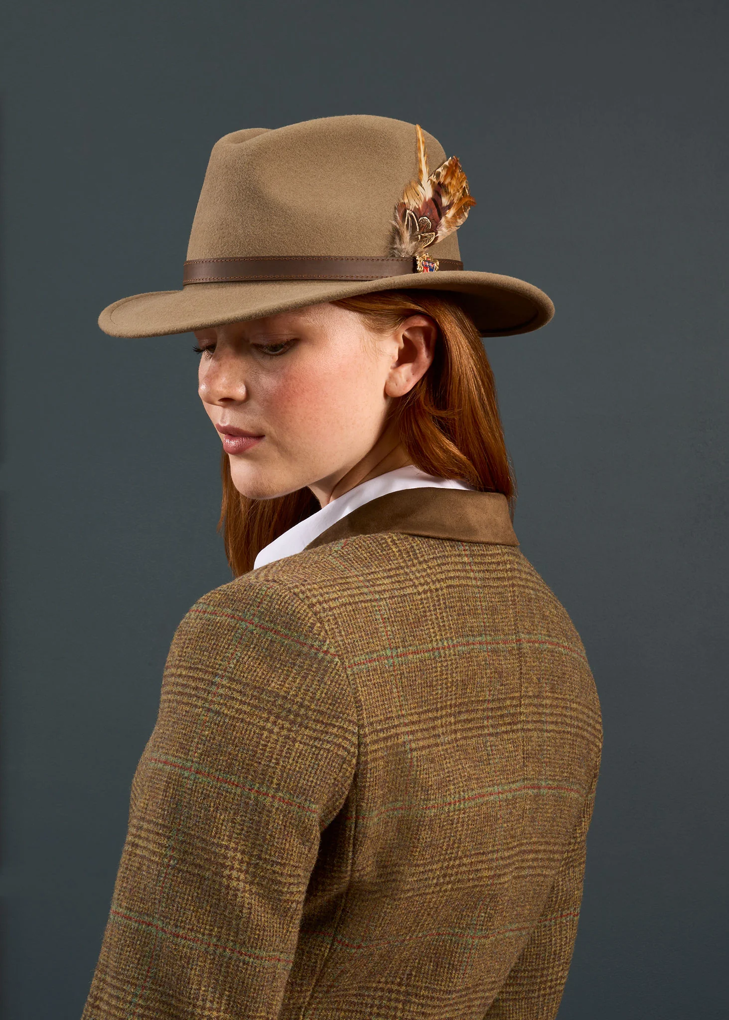 Surrey Ladies Tweed Water Repellent Blazer in Marsh - Regular Fit - Image 5
