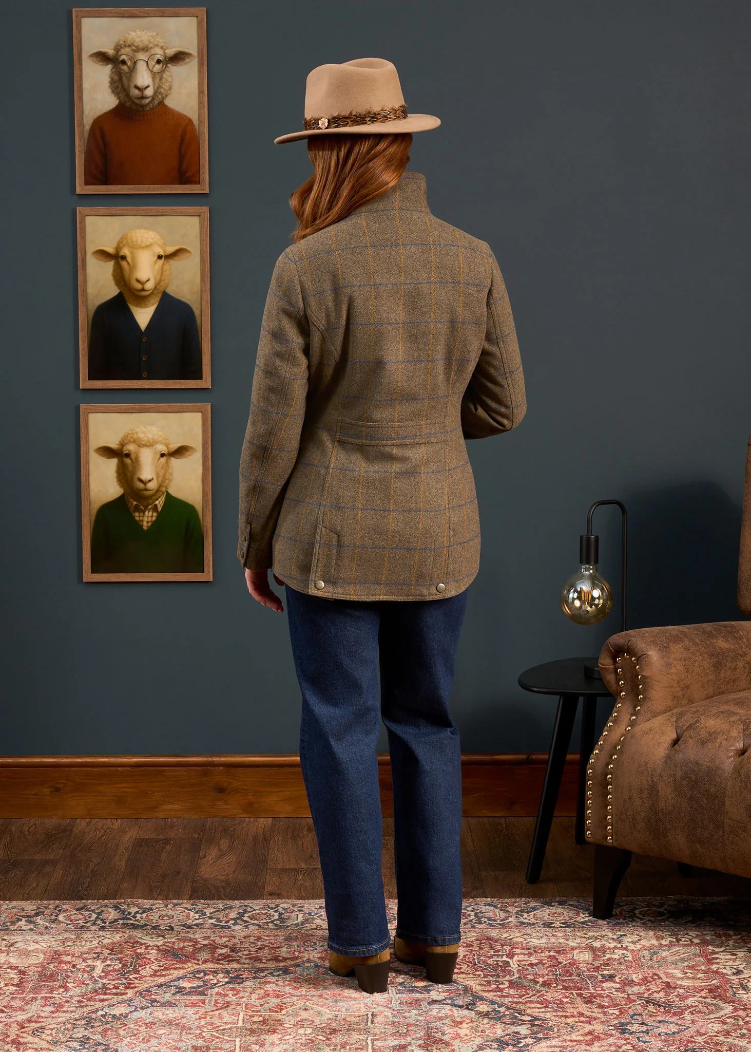 Surrey Ladies Tweed Water Repellent Coat in Seabrook  -  Regular Fit - Image 5