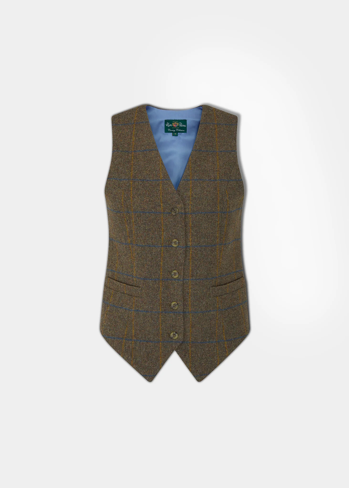 Surrey Ladies Tweed Water Repellant Waistcoat in Seabrook  -  Regular Fit