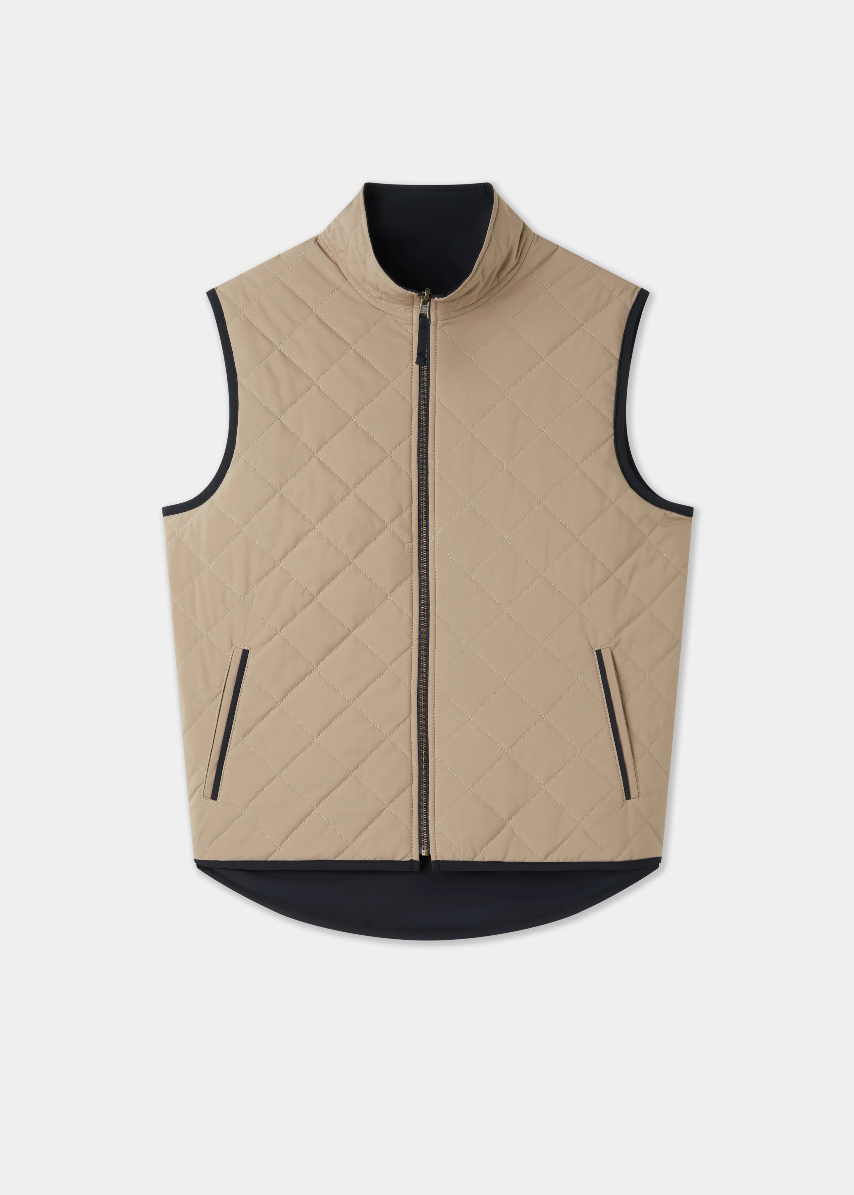 Swifthall Reversible City Gilet In Navy and Beige - Image 5