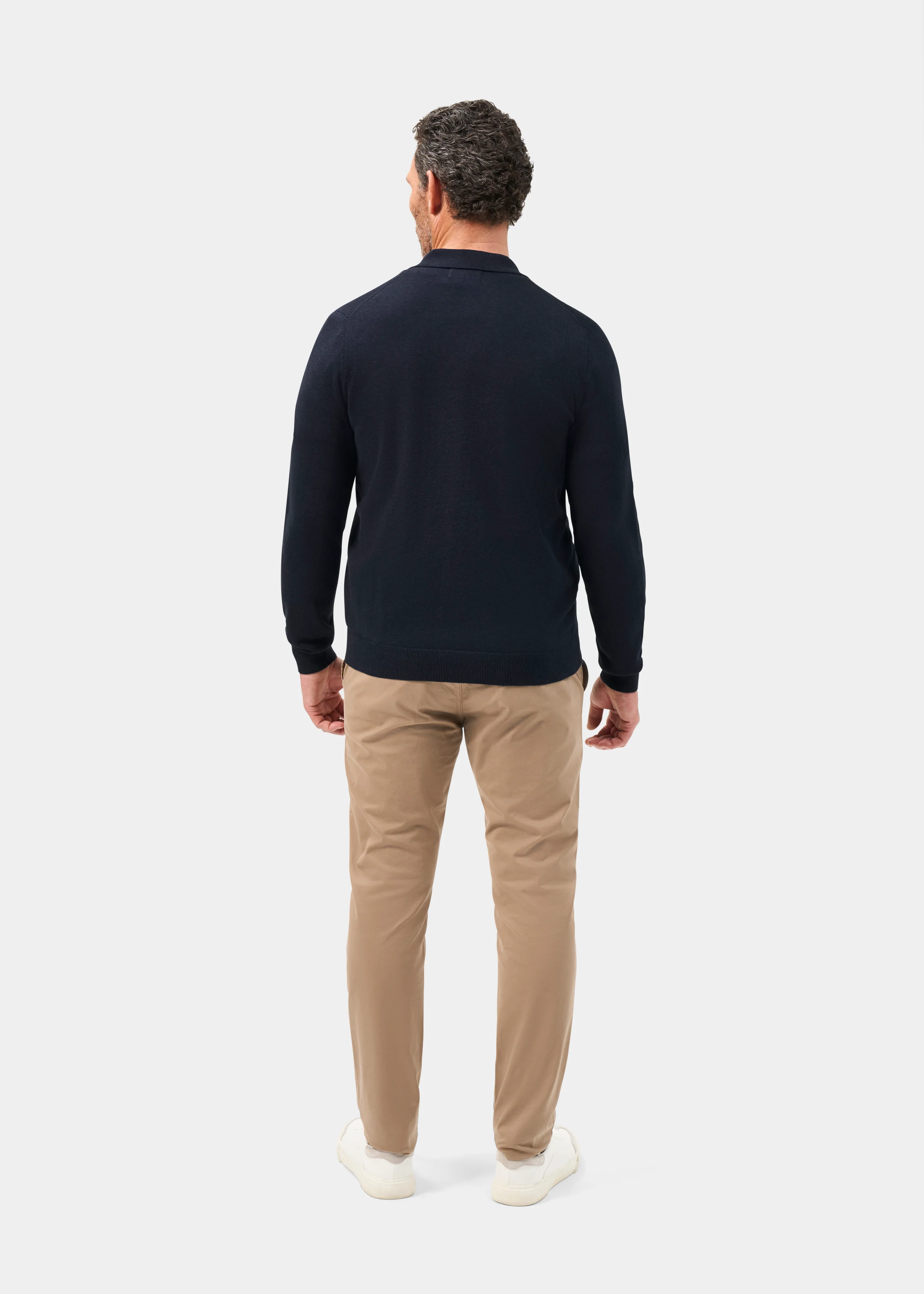Tyneham Men's Cotton Cashmere Button Through Shirt In Dark Navy - Image 6
